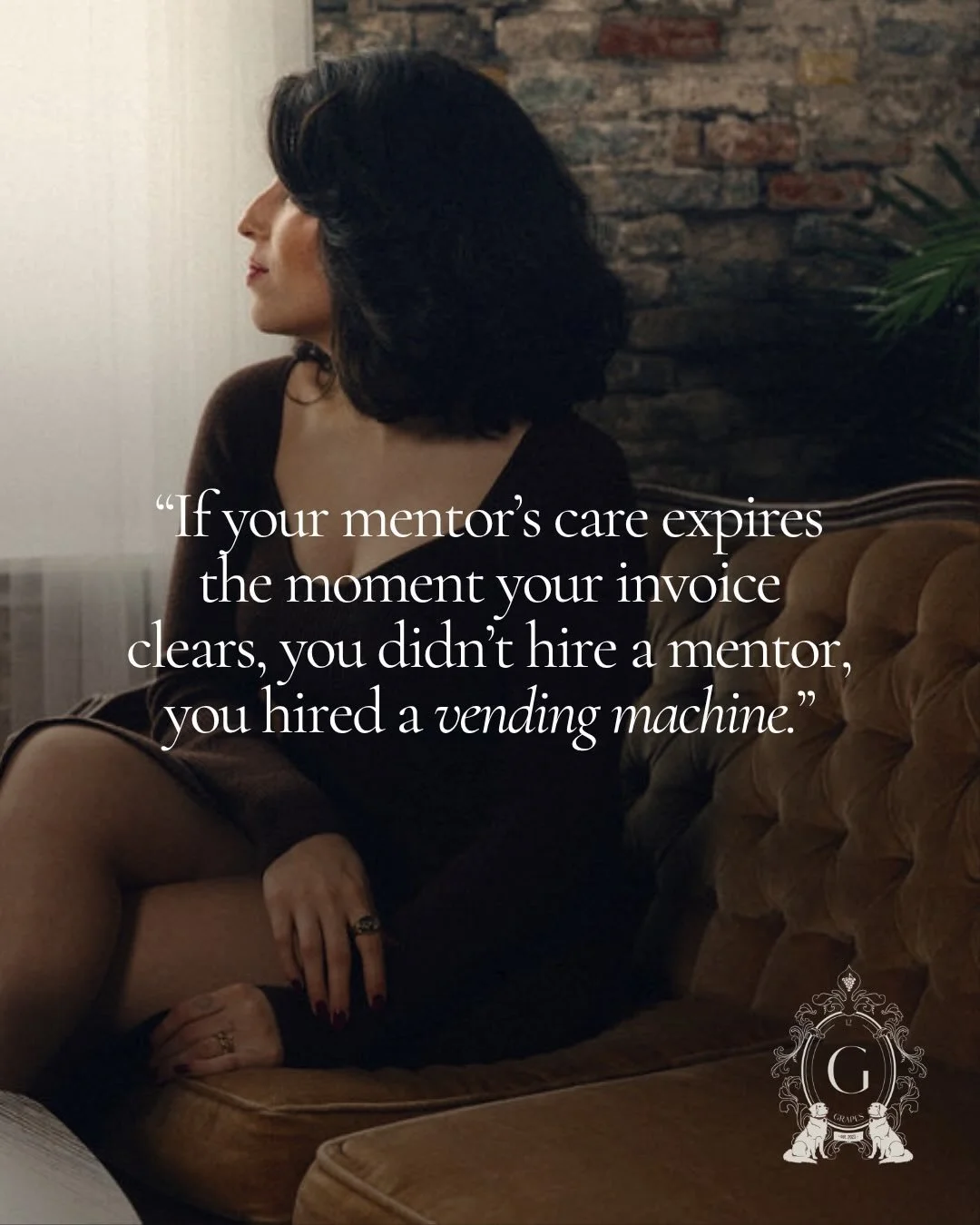 If your mentor&rsquo;s care expires the moment your invoice clears&hellip; you didn&rsquo;t hire a mentor.
You hired a transaction and that&rsquo;s the problem, because real mentorship doesn&rsquo;t end when the program does. It doesn&rsquo;t disappe