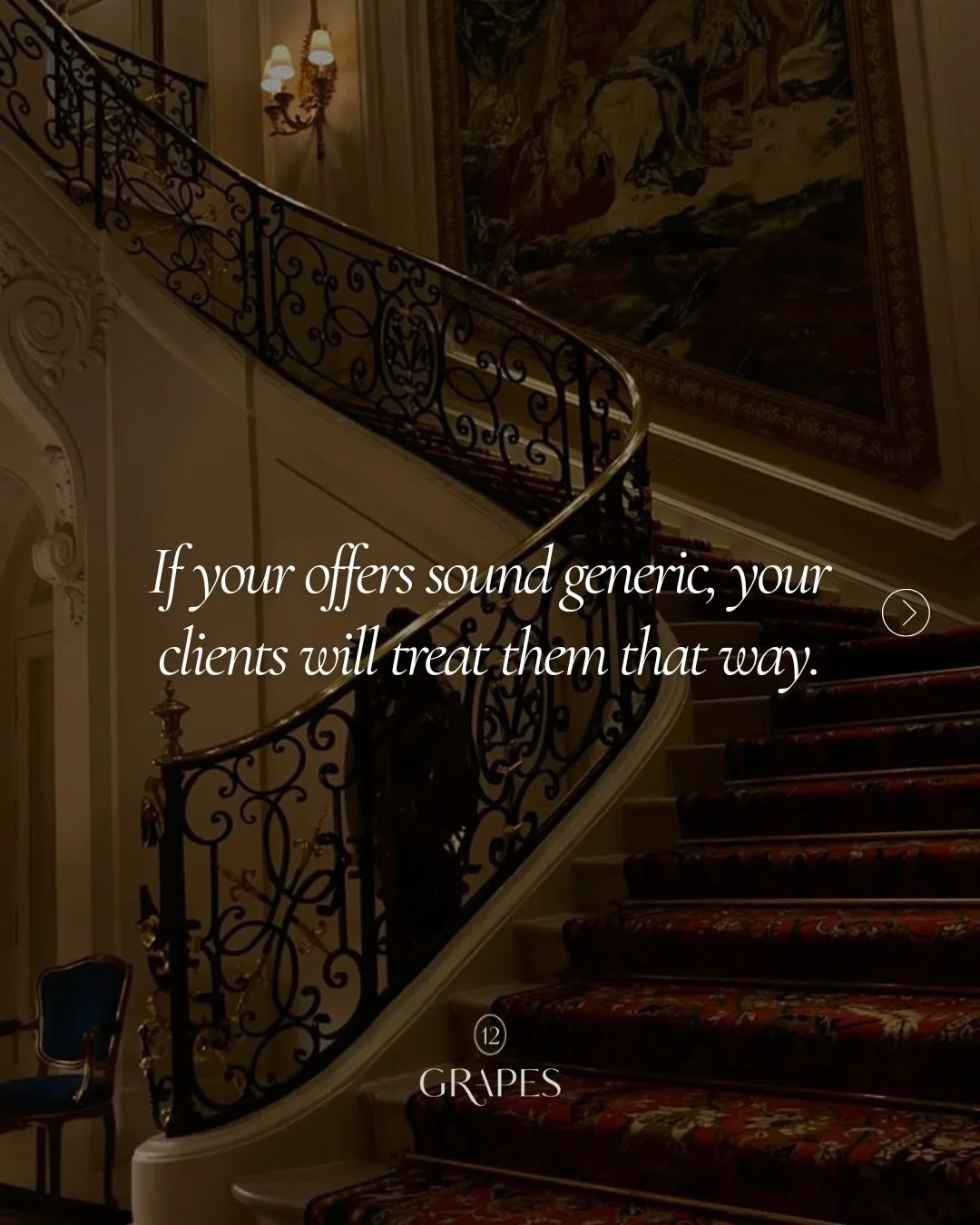If your offer doesn&rsquo;t match the level of everything you&rsquo;ve built around it?

You collapse your own positioning.
Beautiful brand. Weak offer.
Strong presence. Generic packages.

All that effort&hellip;  just to land on something that says 