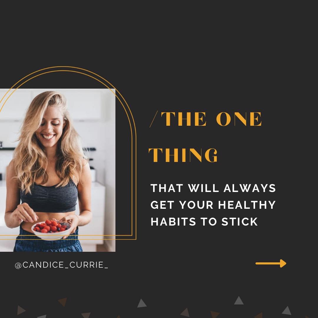 I&rsquo;ve been hearing a lot of people saying they have been trying to get healthy but they can&rsquo;t get their habits to stick recently. 

But what if I told you there is a way you can get your healthy habits to stick. 

A way for your habits to 