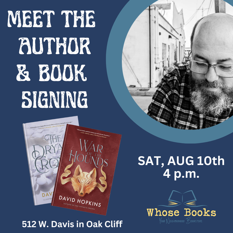 Book signing with fantasy author, David Hopkins