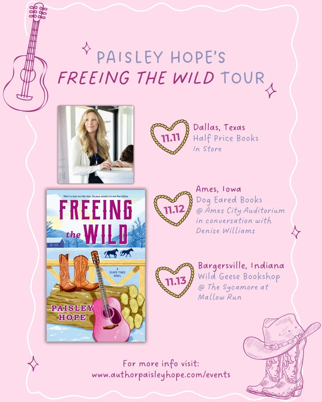 Talk and Book Signing with Bestselling Author Paisley Hope