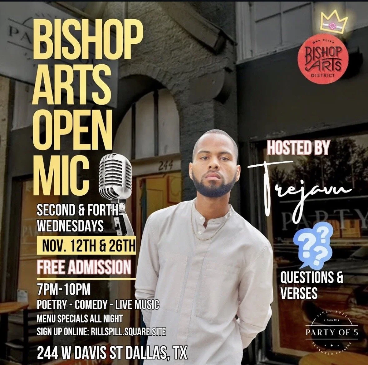 Bishop Arts Open Mic