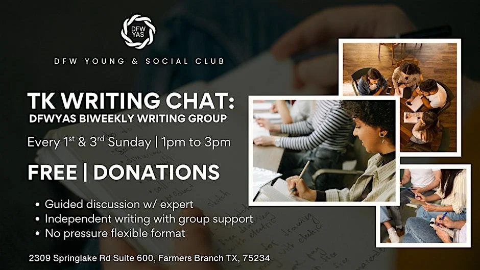 TK Writing Chats: DFWYAS Biweekly Writing Group