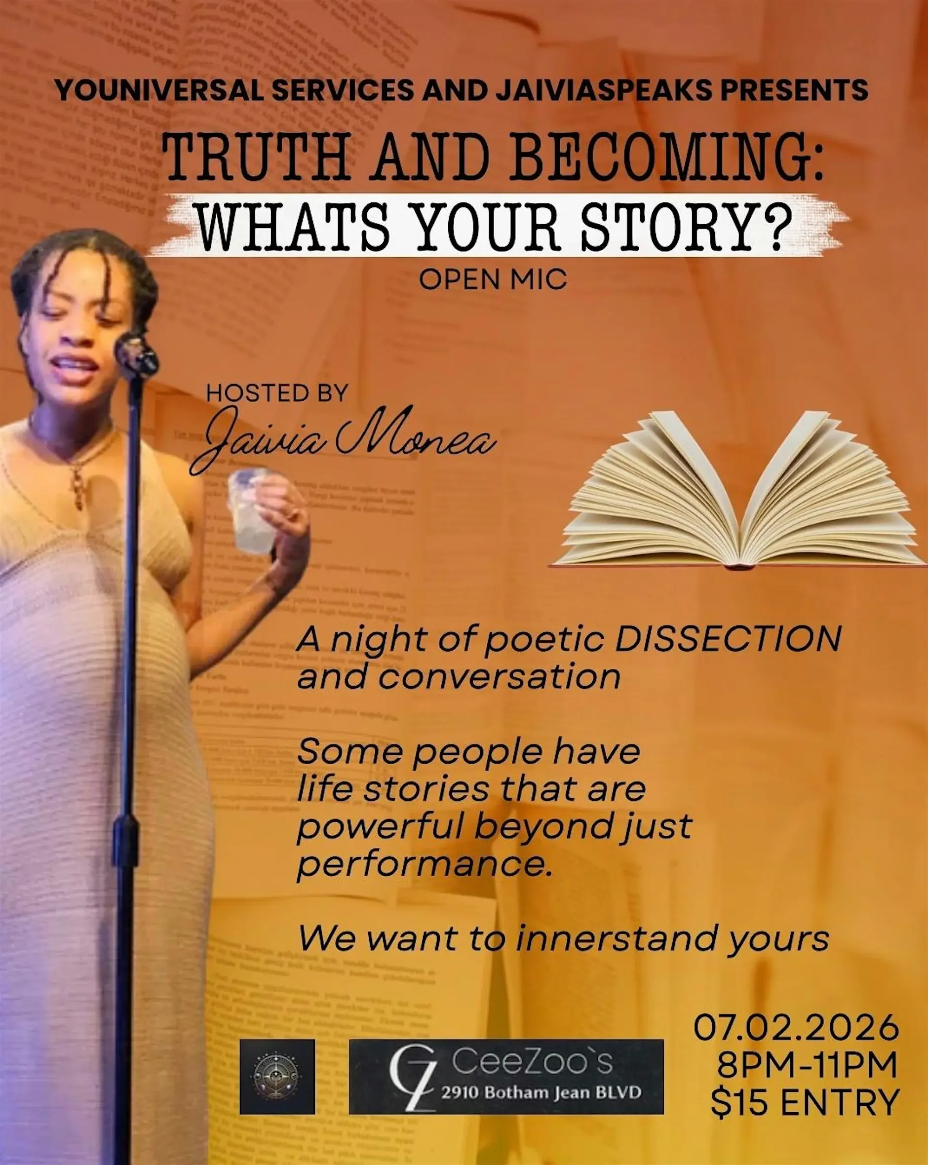 Truth and Becoming: A Night of Poetic Dissection & Conversation