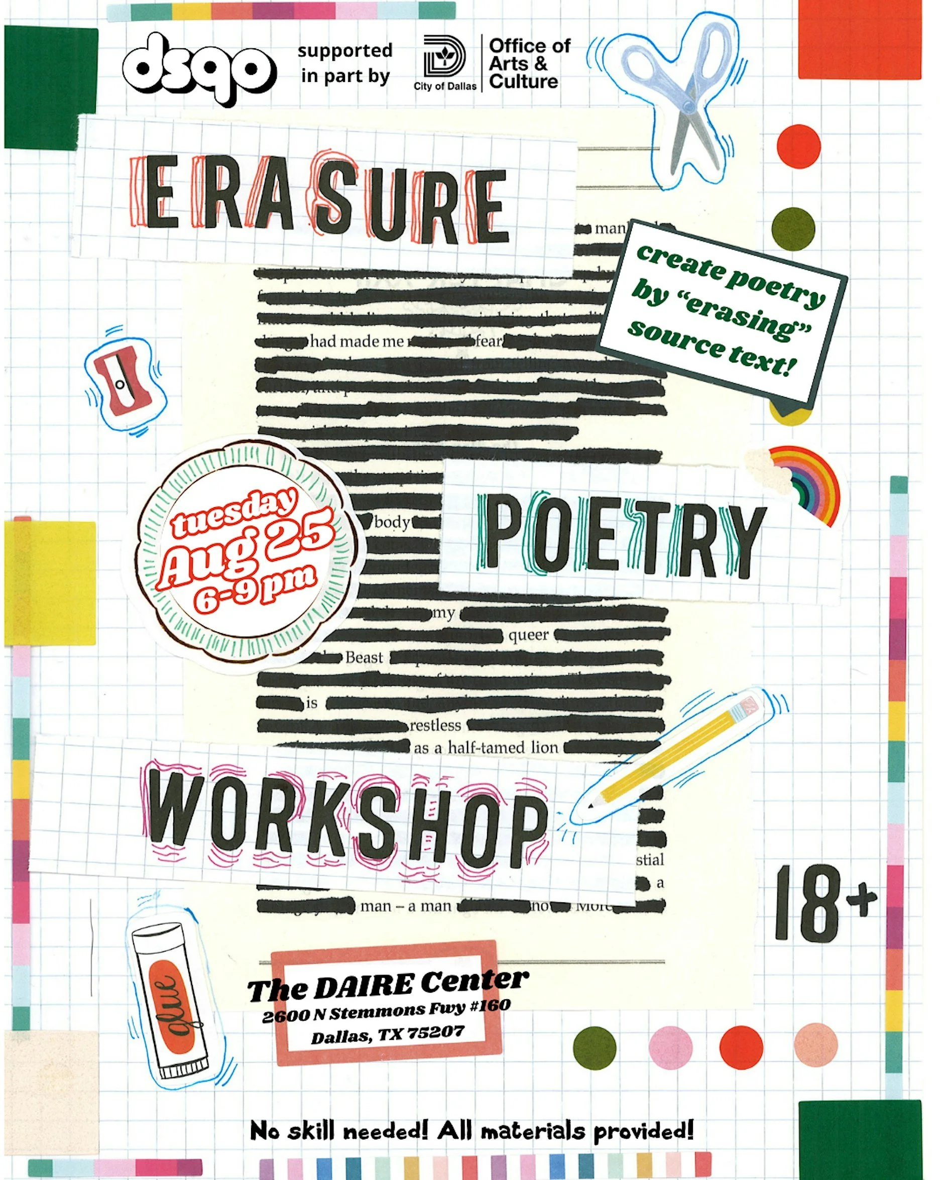 Erasure Poetry Workshop