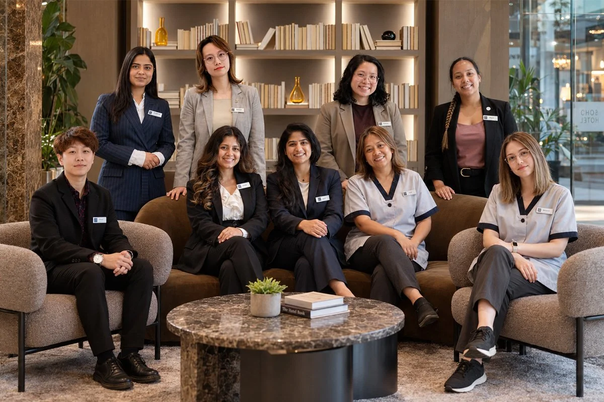 A group of SoHo Hotel Toronto female team members