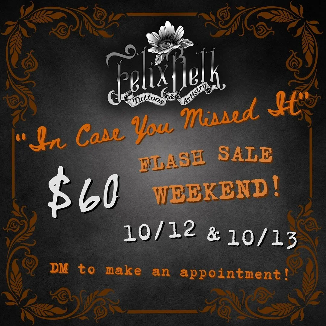 Grab your pals &amp; come join us this weekend for my &ldquo;In Case You Missed It&rdquo; Flash Sale!❤️&zwj;🔥

The people asked, and I answered! Here are a bunch of flash designs you may have missed while I was in KC!🙌

***This sale is by appointme