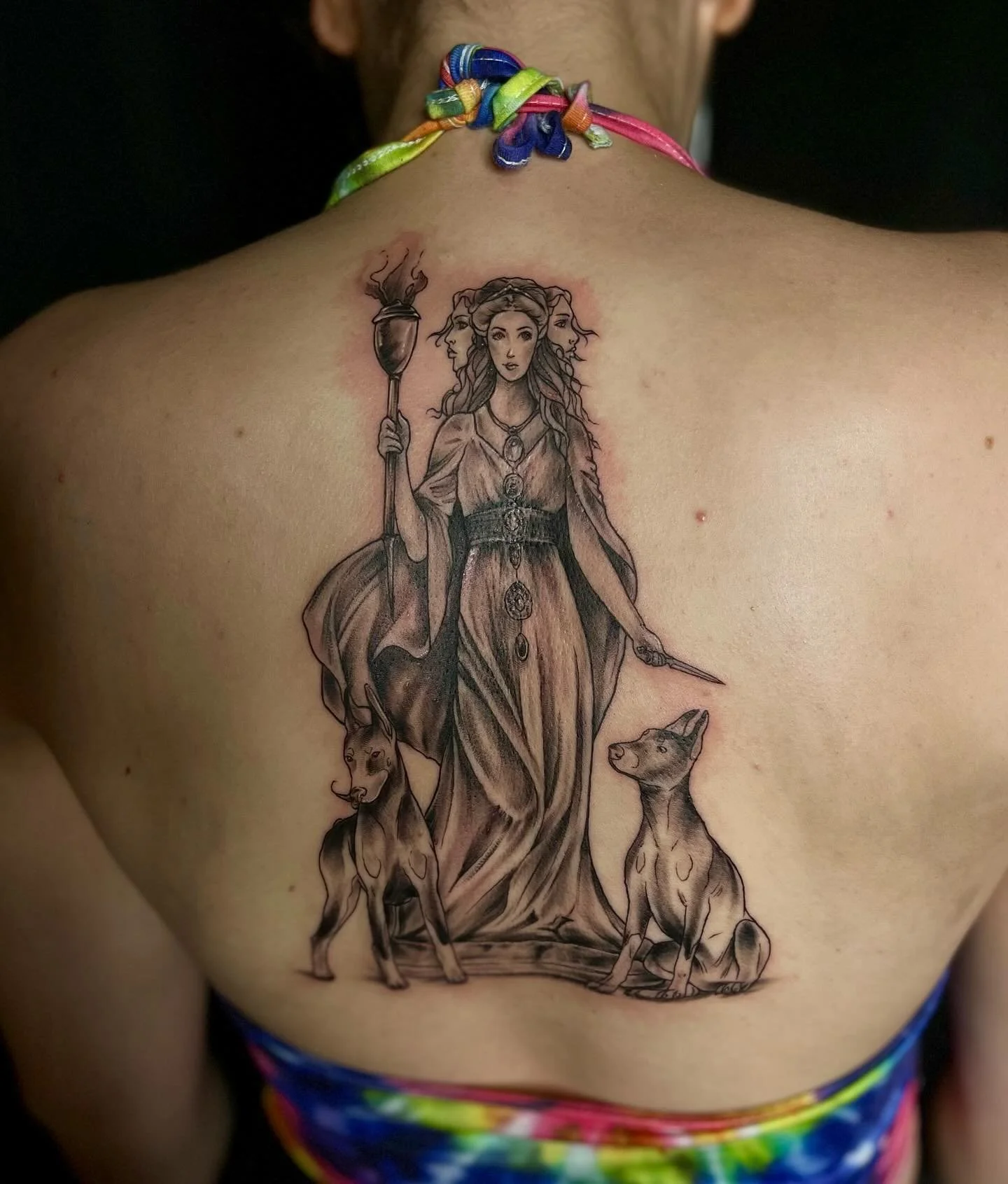 Embracing the magic of Hecate with this stunning tattoo. It&rsquo;s more than ink; it&rsquo;s a connection to the mystical. 🌙✨

Thank you Brett for coming in!🖤

If you are ready to get your dream tattoo, just hit me up at felixbelk.com/booking and 