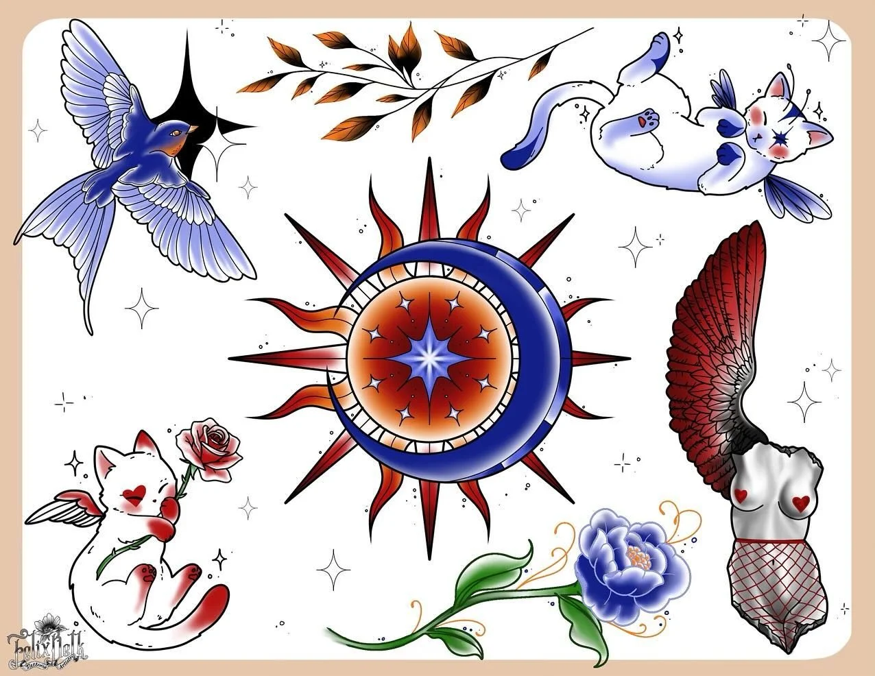 ✨Embrace the feminine with these bold and beautiful new designs!✨

Since I&rsquo;ve been sick I&rsquo;ve had the opportunity to work on some new designs!&hearts;️

For a quote, just let me know if you&rsquo;d prefer color or black &amp; grey, and abo