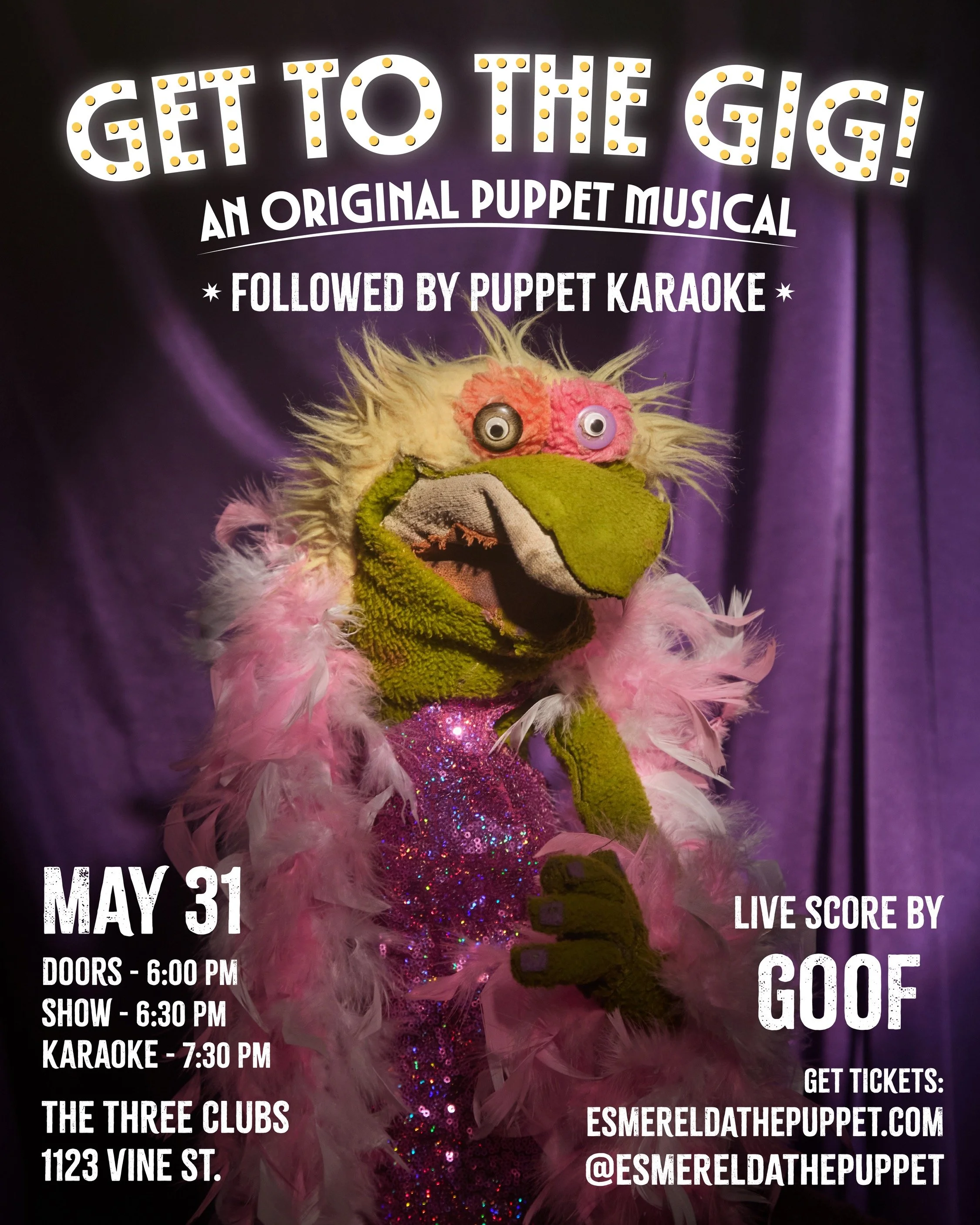 GET TO THE GIG! and Puppet Karaoke