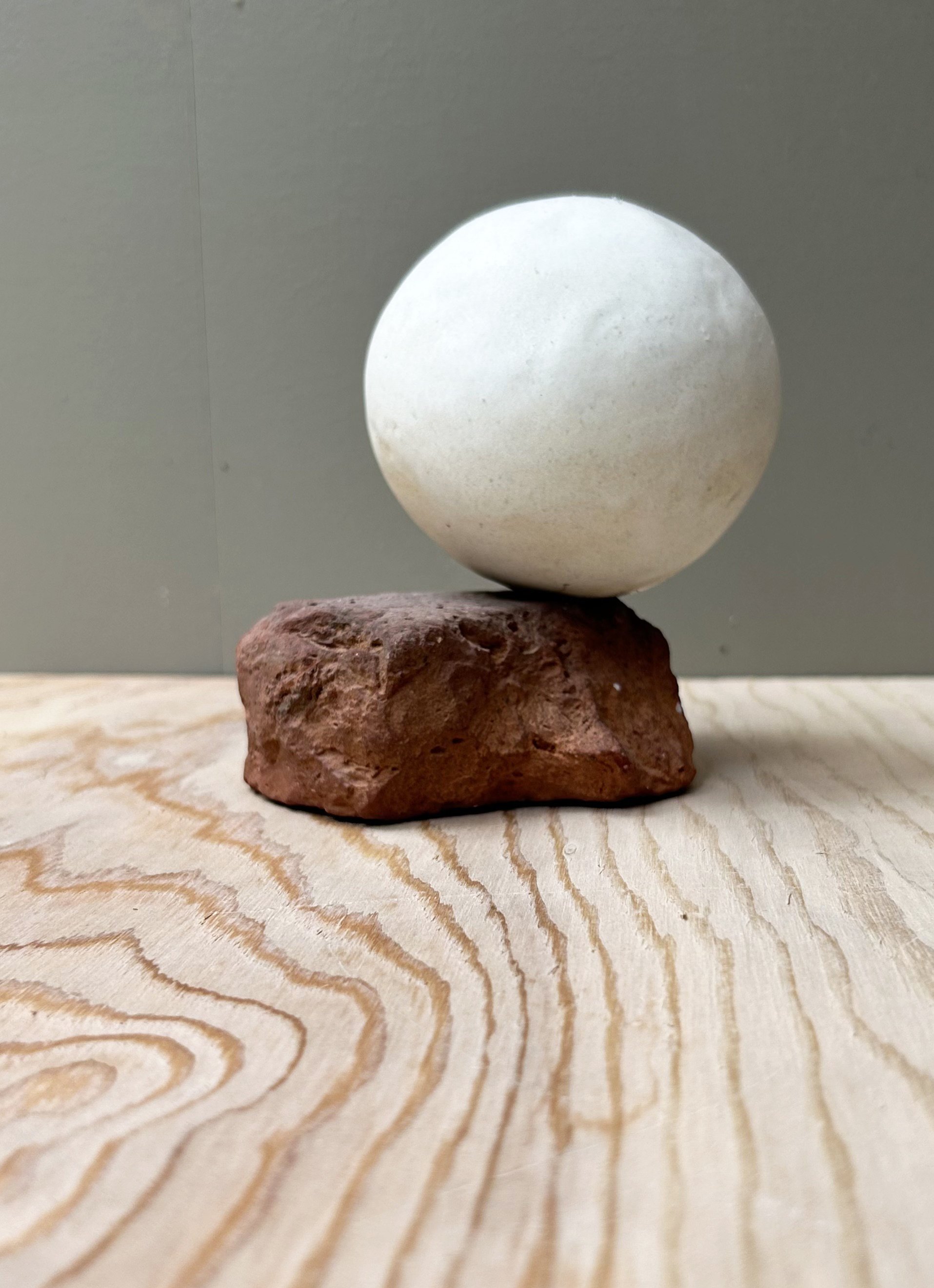 No Title, 2024, ceramic and brick, 5.5 x 4 x 5”