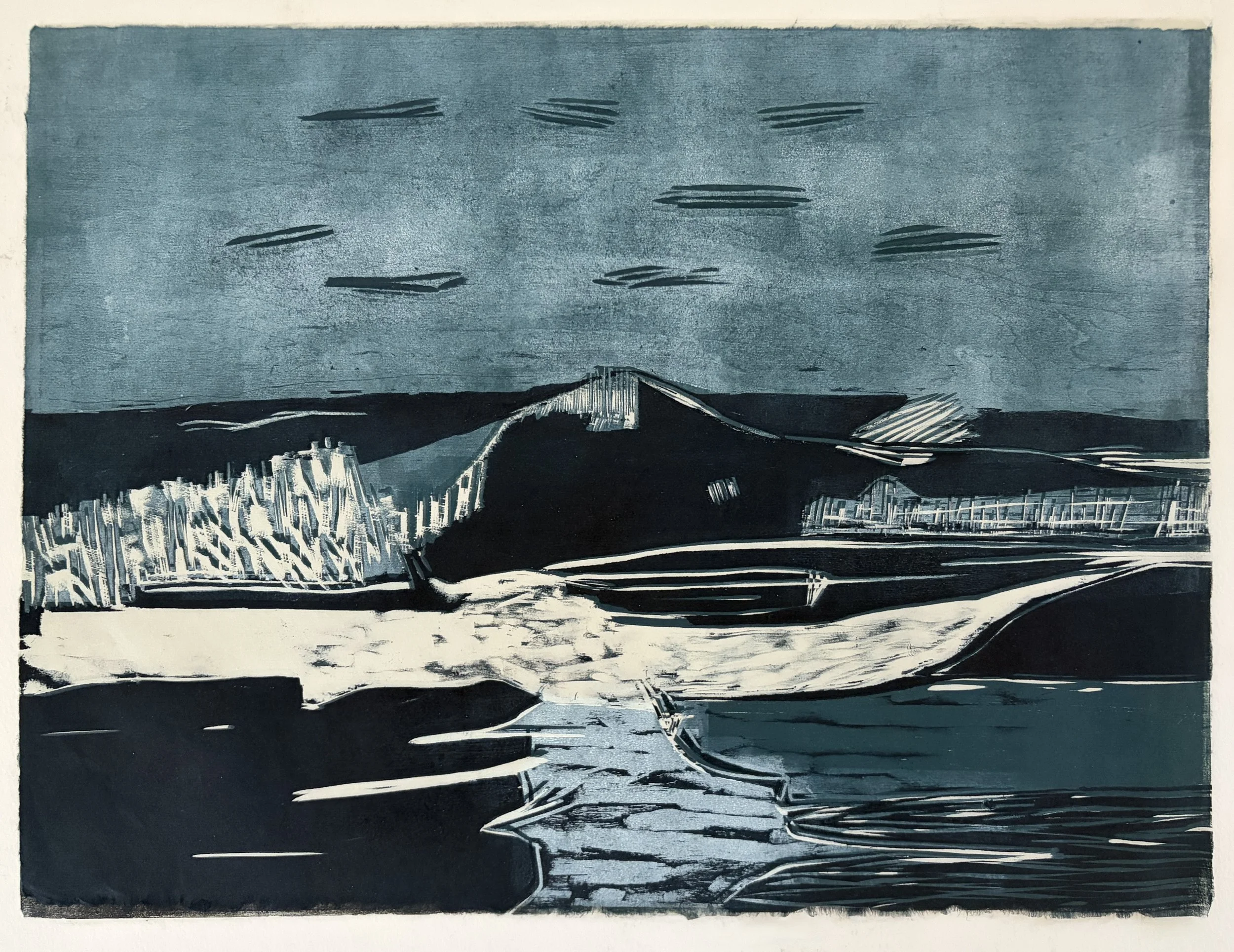 La Vague #6, 2026, wood cut, 1/1,12 x 16” inches, 600.