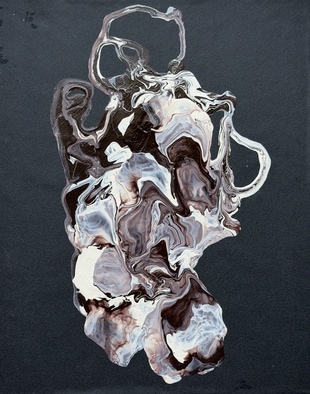 Moods Series # 1, acrylic on sandpaper, 10 x 8 inches