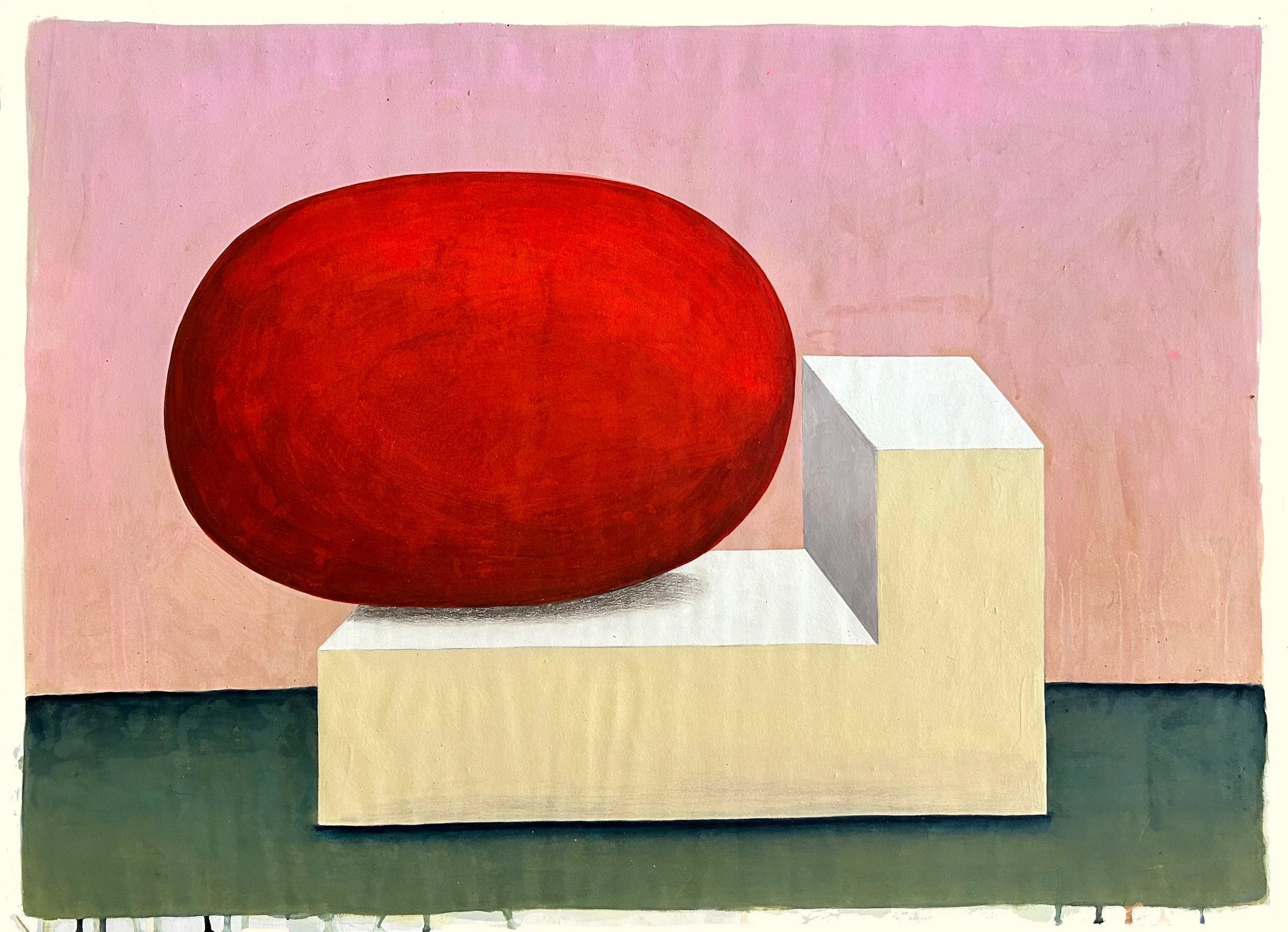 Untitled, acrylic on paper, 22x 30 inches