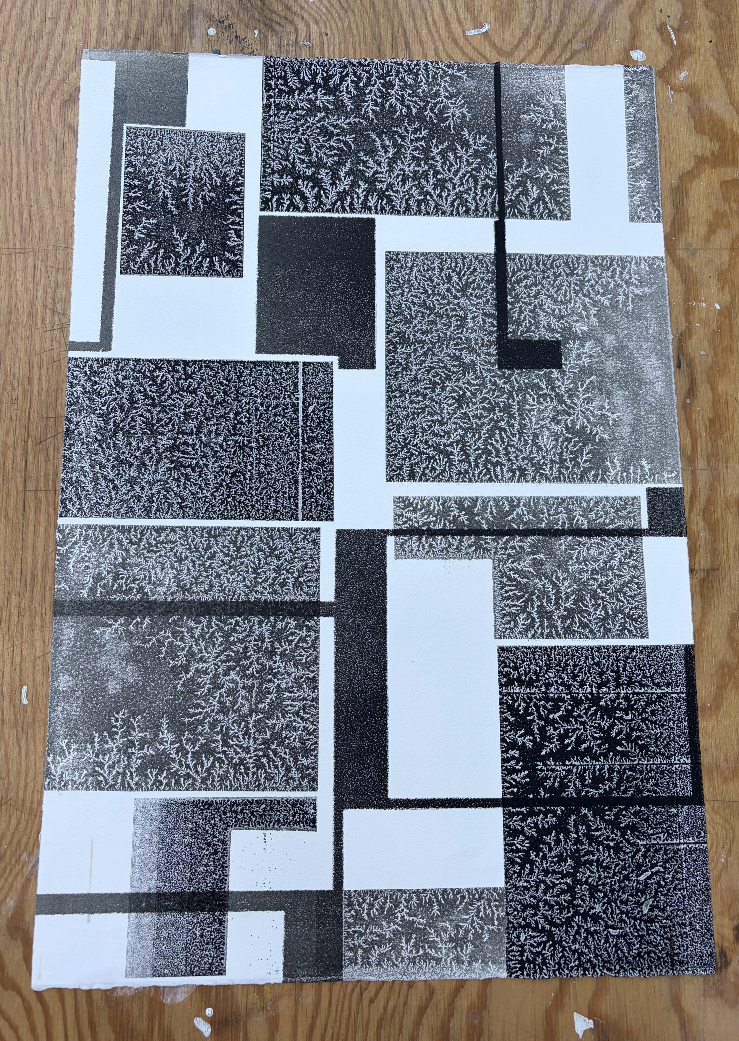 "Dendrite Masks #01", 2022, 22" x 15" inches, 600.  