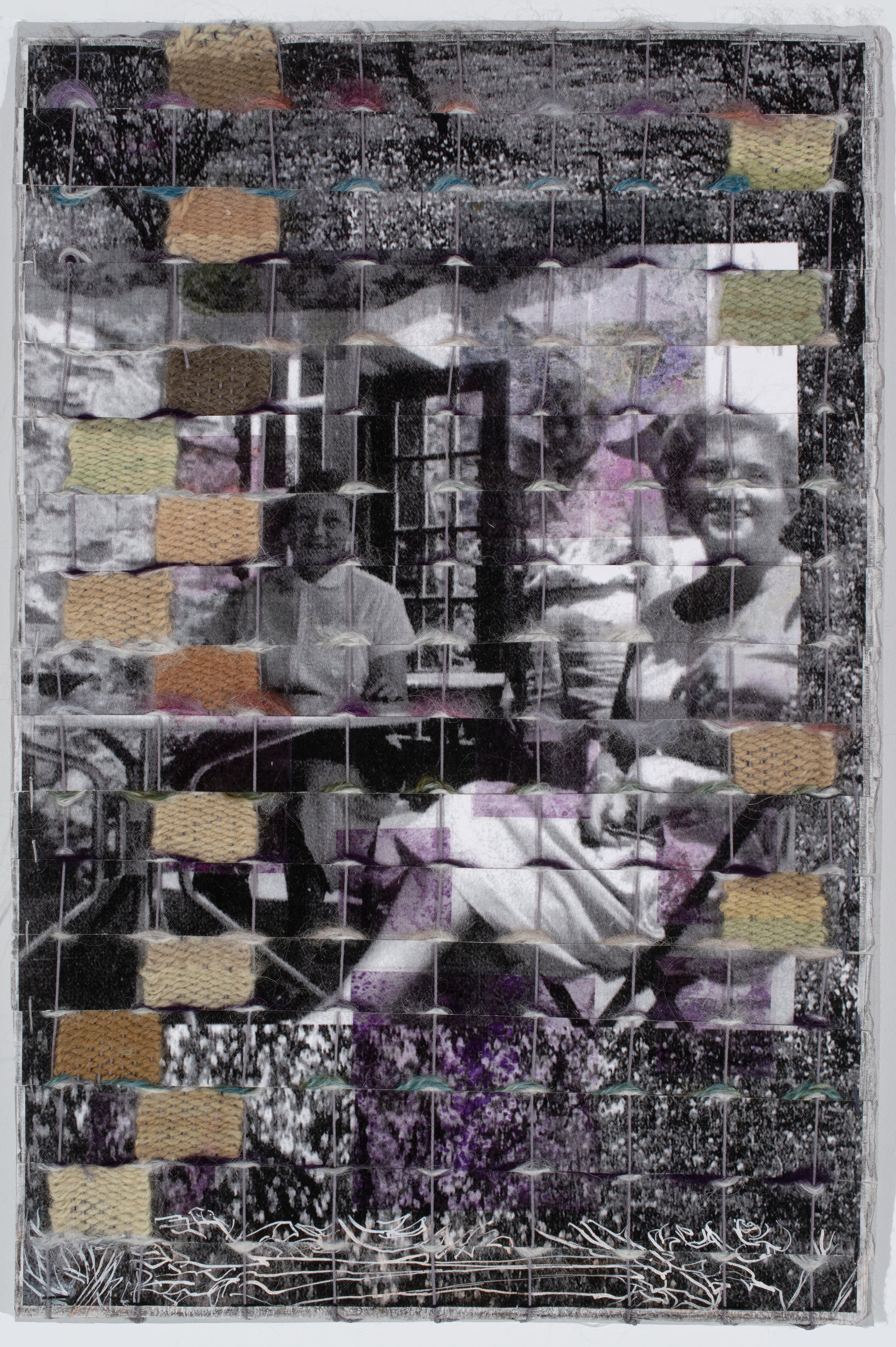 Sumac, woven mixed media with yarn dyed from nature, 17 x 11 inches, 1000. 