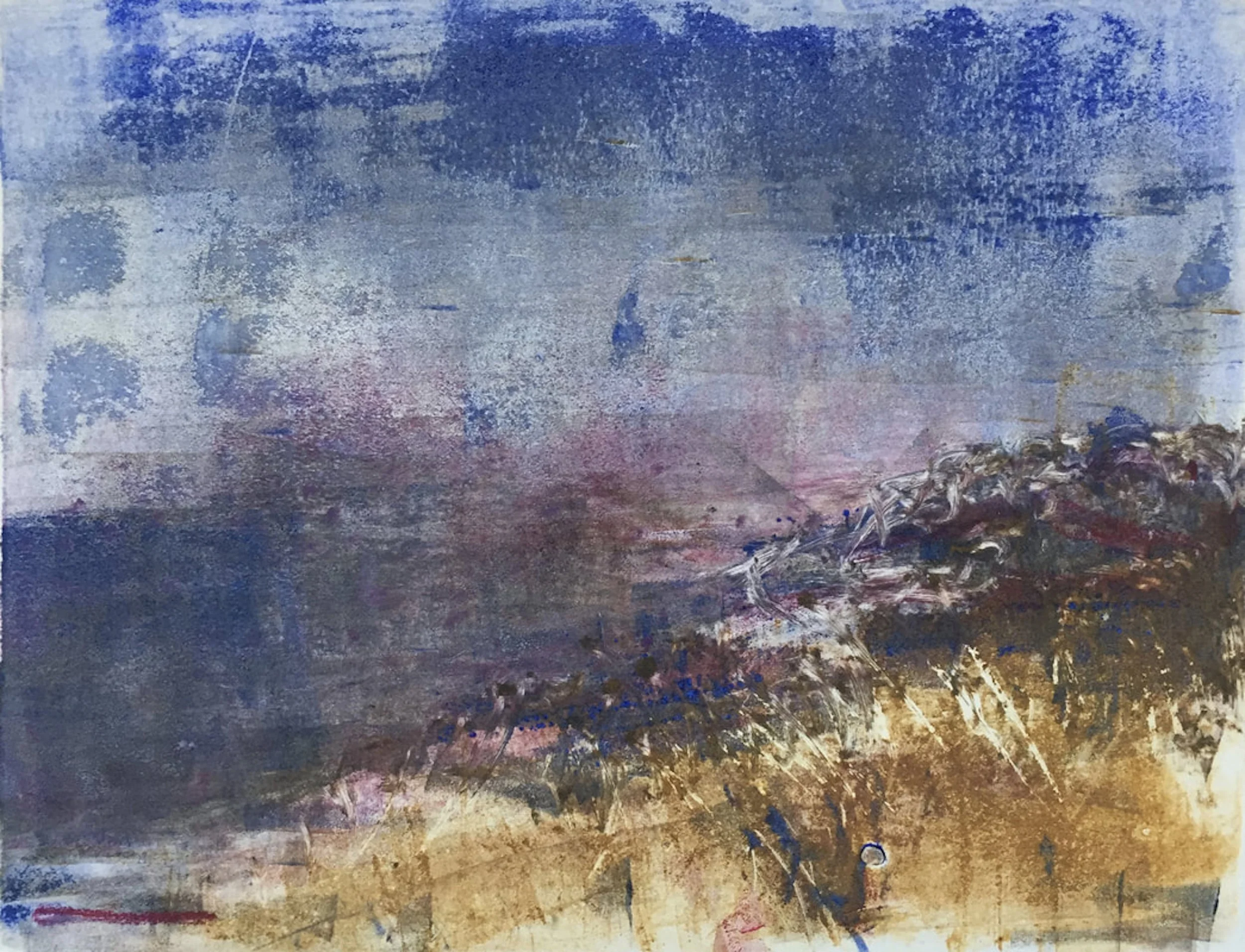 Fog and Sun (8x10”) Monotype (ghost), $250