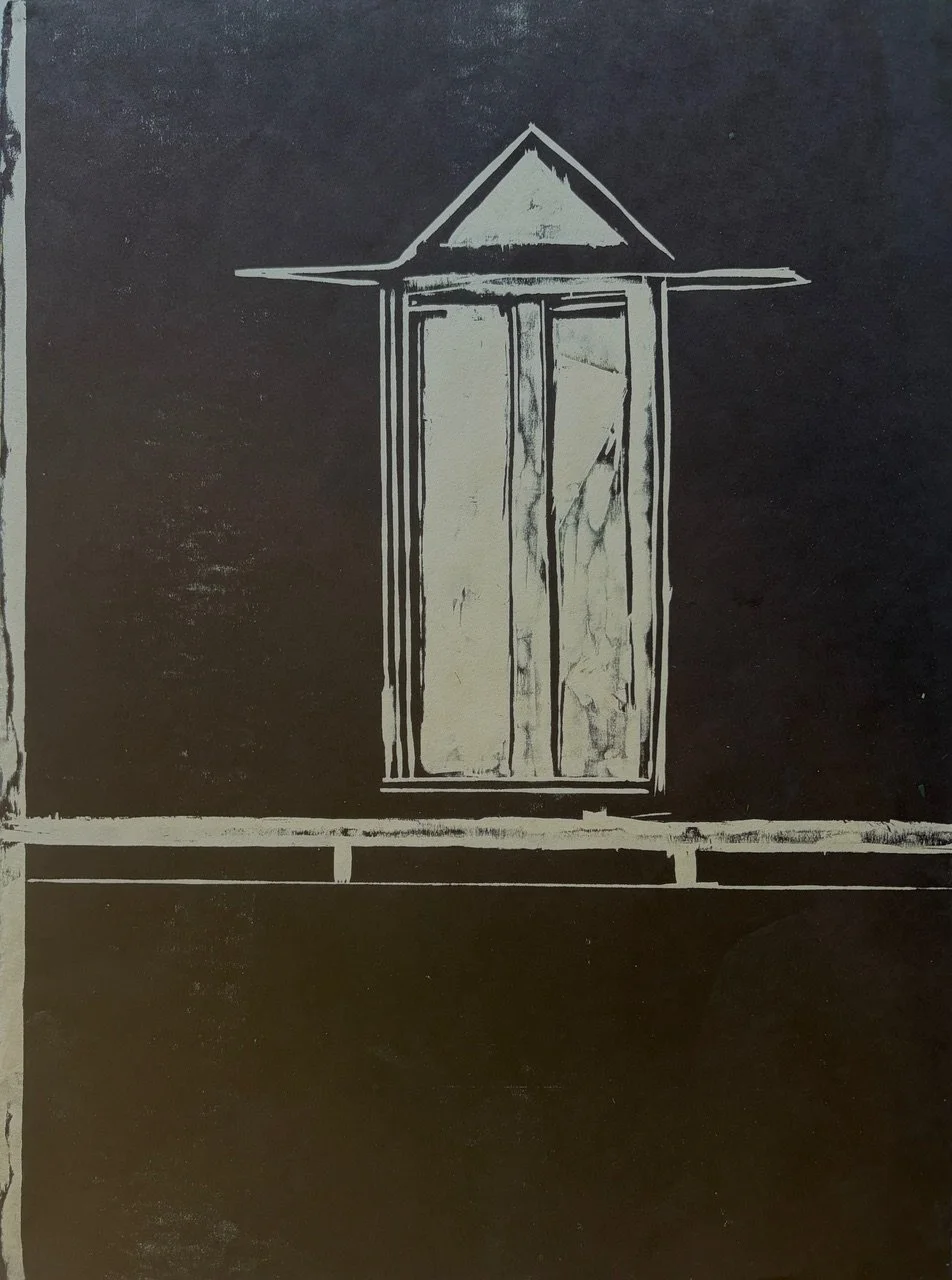 Window Vantage (Black), 2026, woodcut, 16 x 12 inche, 600.
