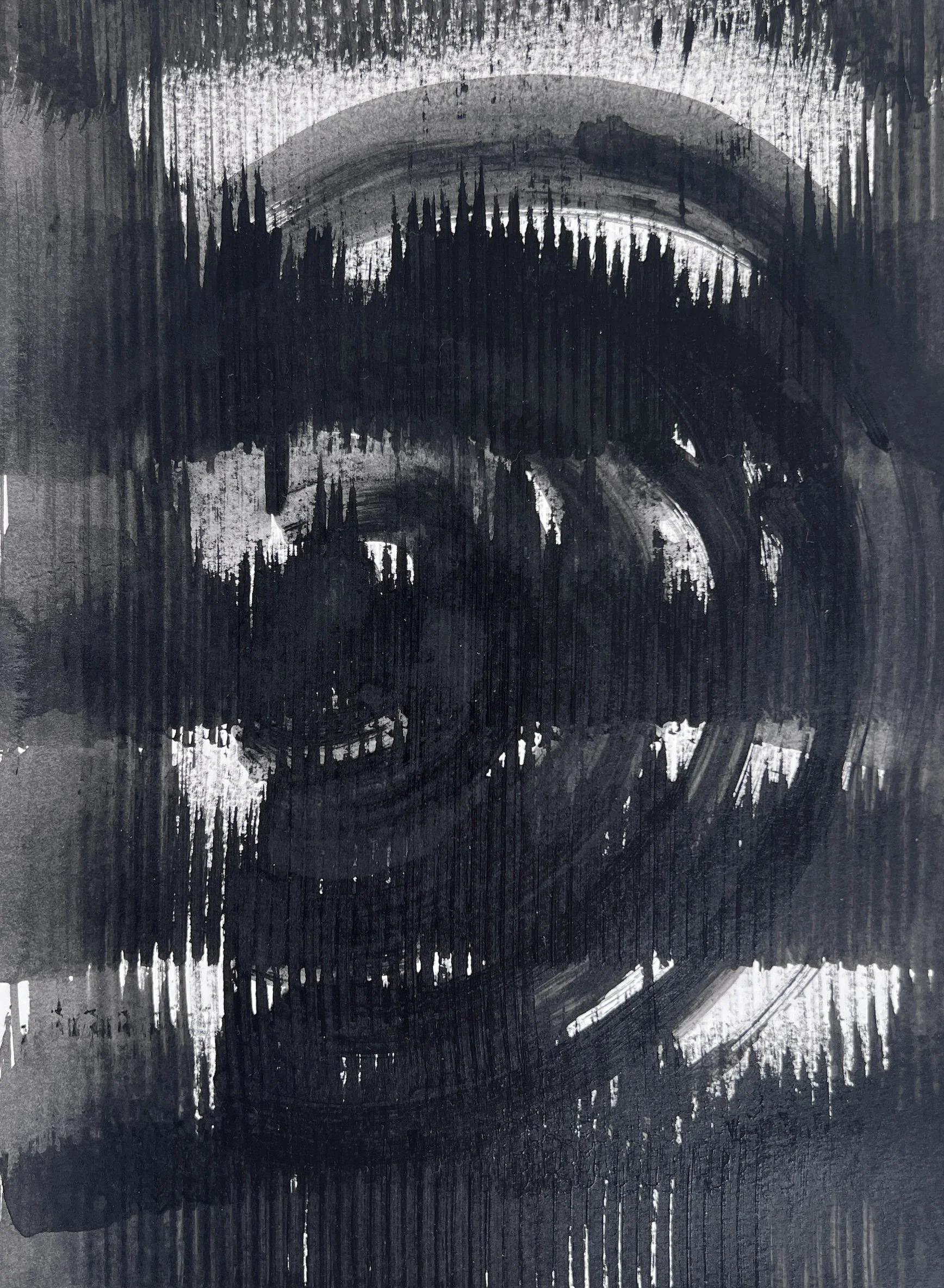 Connection #11, acrylic on paper,  12 x 9 inches, 300.
