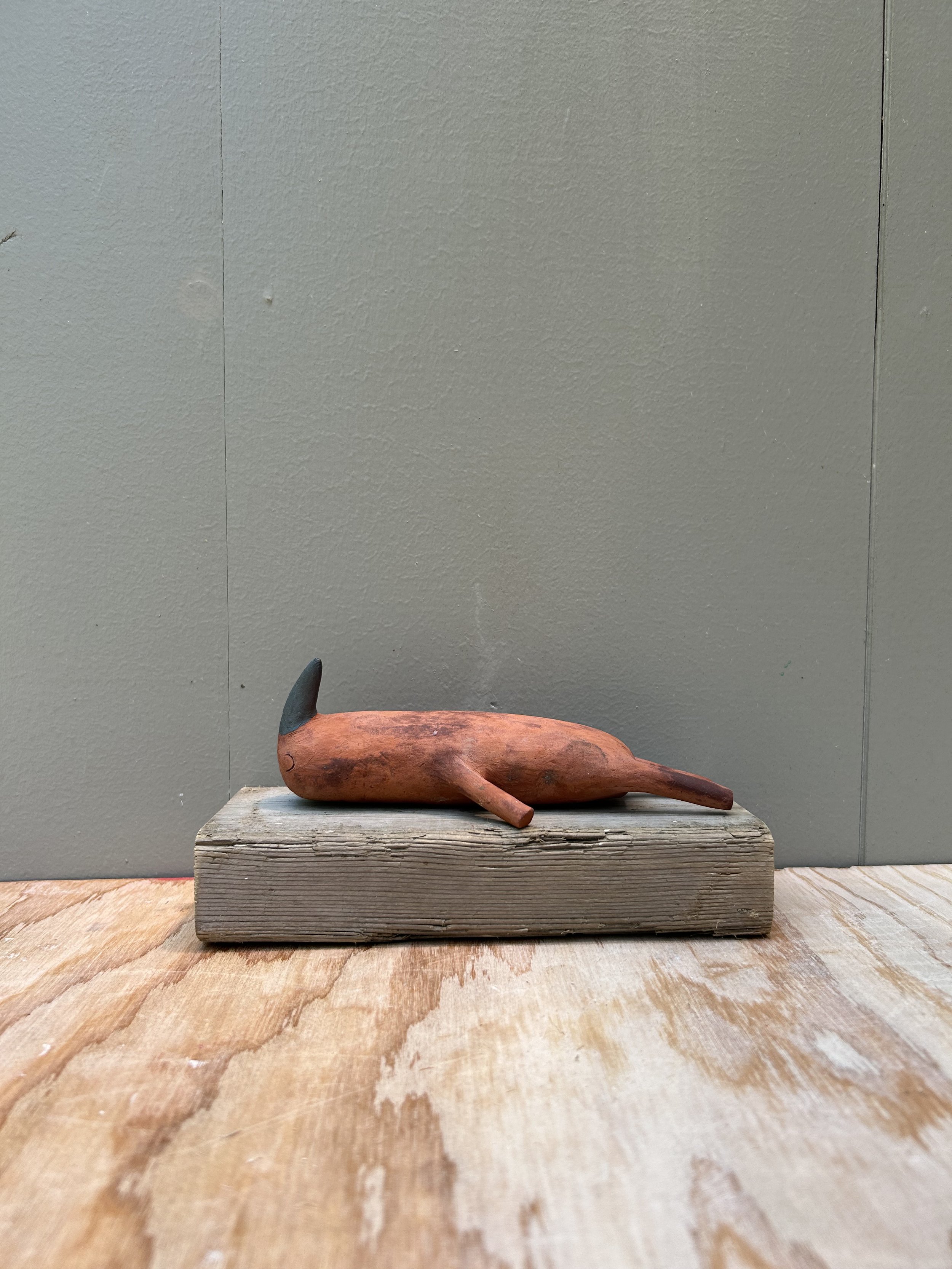 Studio #39, 2023, ceramic and wood, 4 x 3.5 x 8”