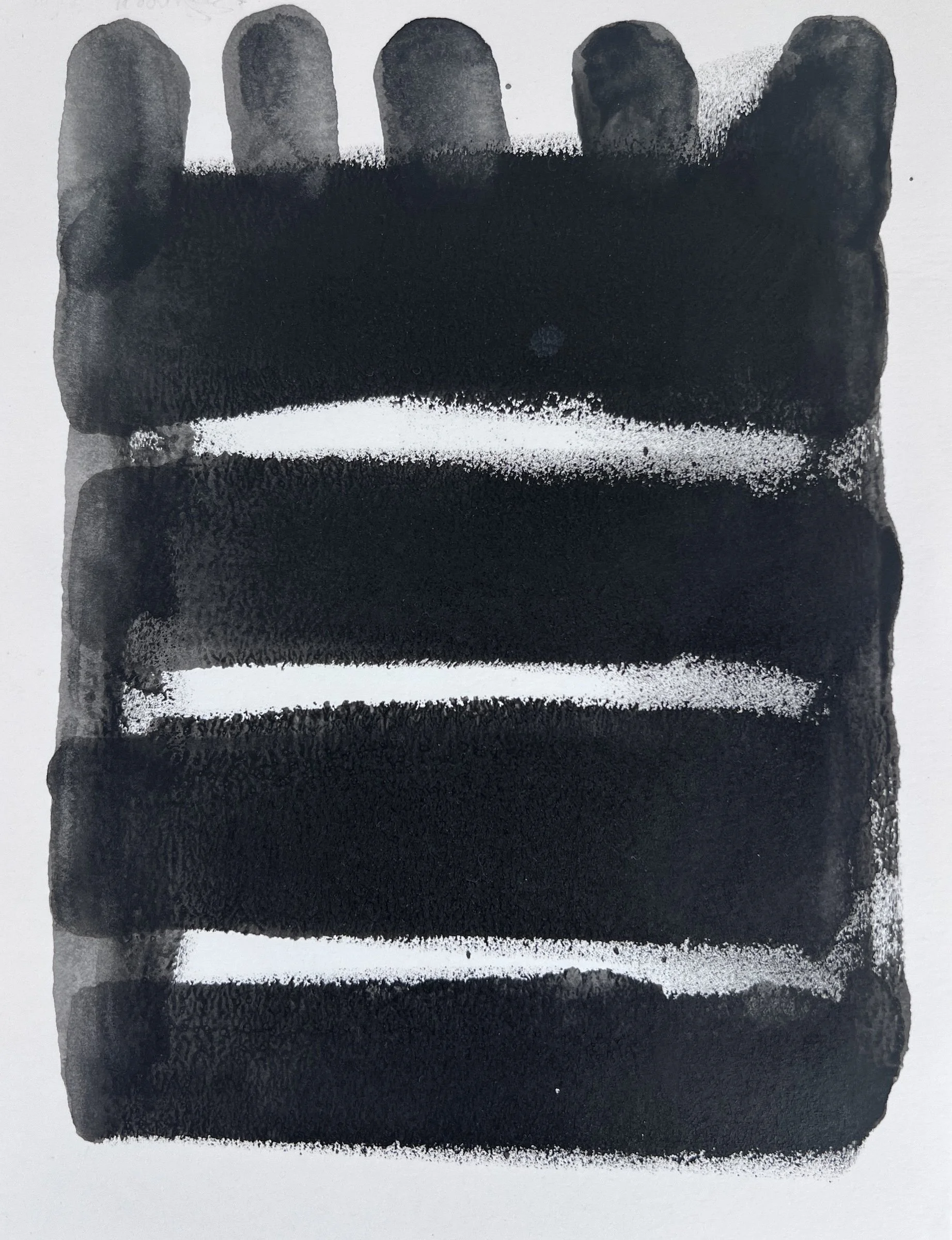 Connection #8, acrylic on paper,  12 x 9 inches, 300.