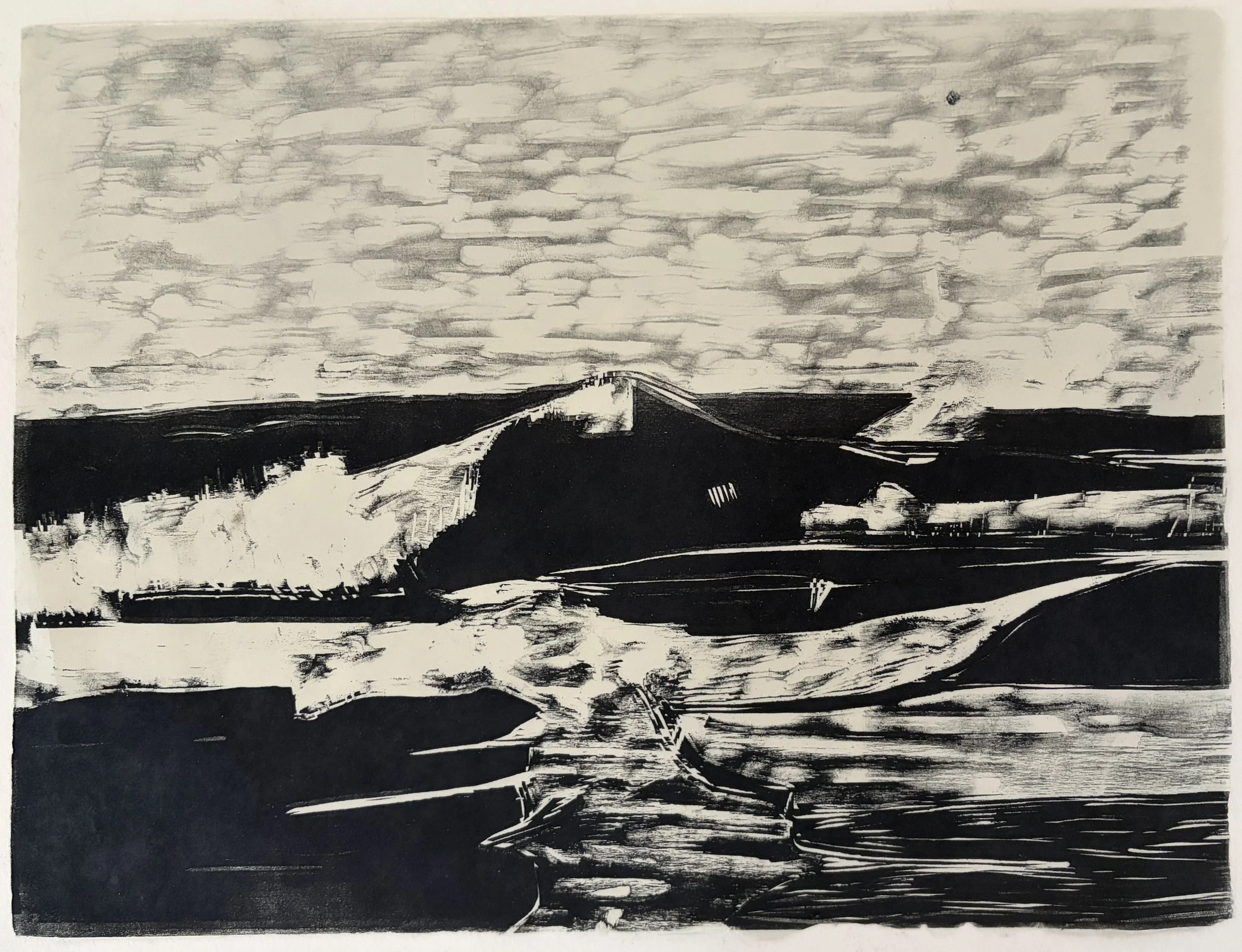 La Vague #8, 2026, wood cut, 1/1,12 x 16” inches, 600.  