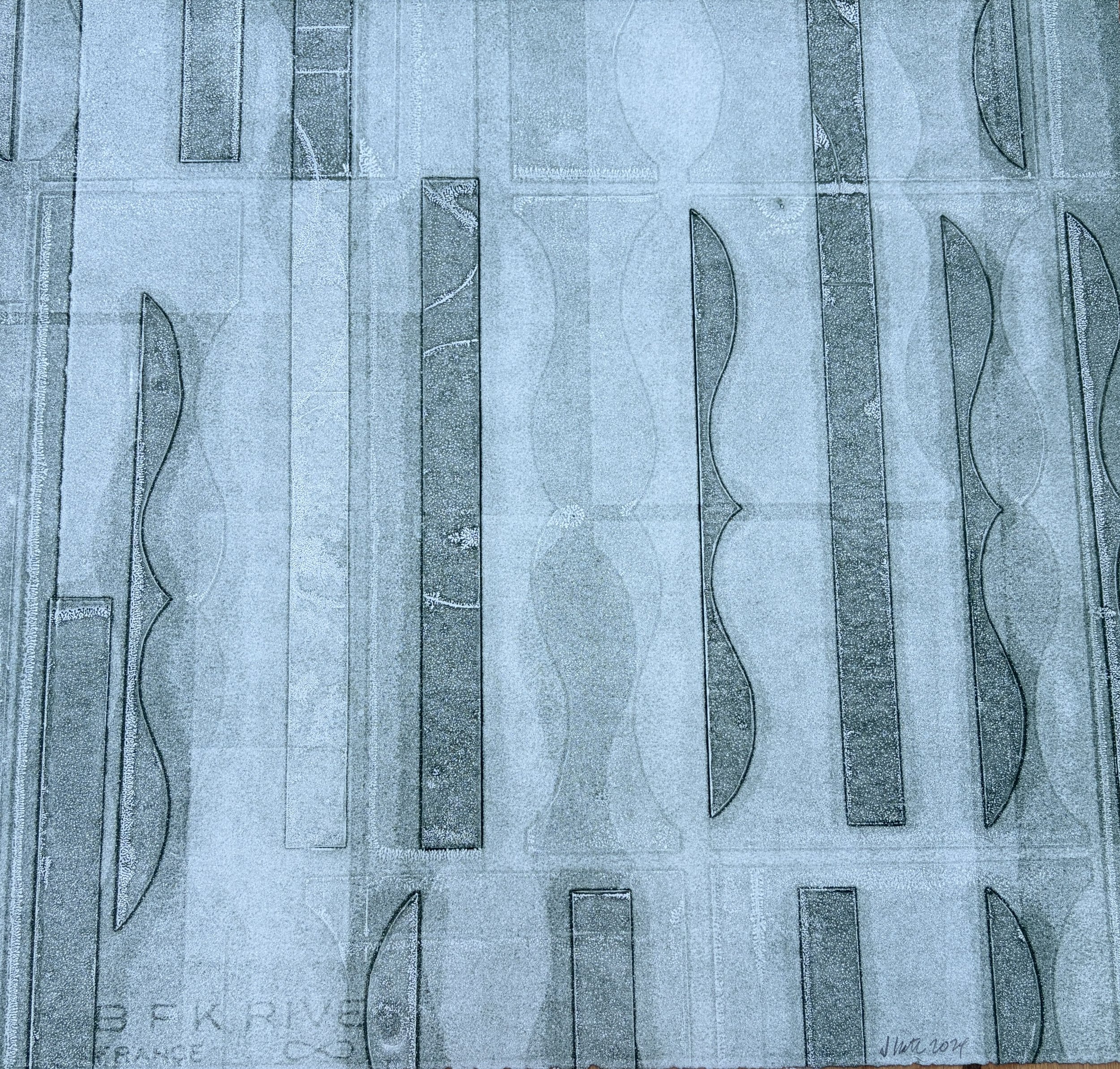 "Ogee #13", 2024, 15" x 16.25" inches, 600.
