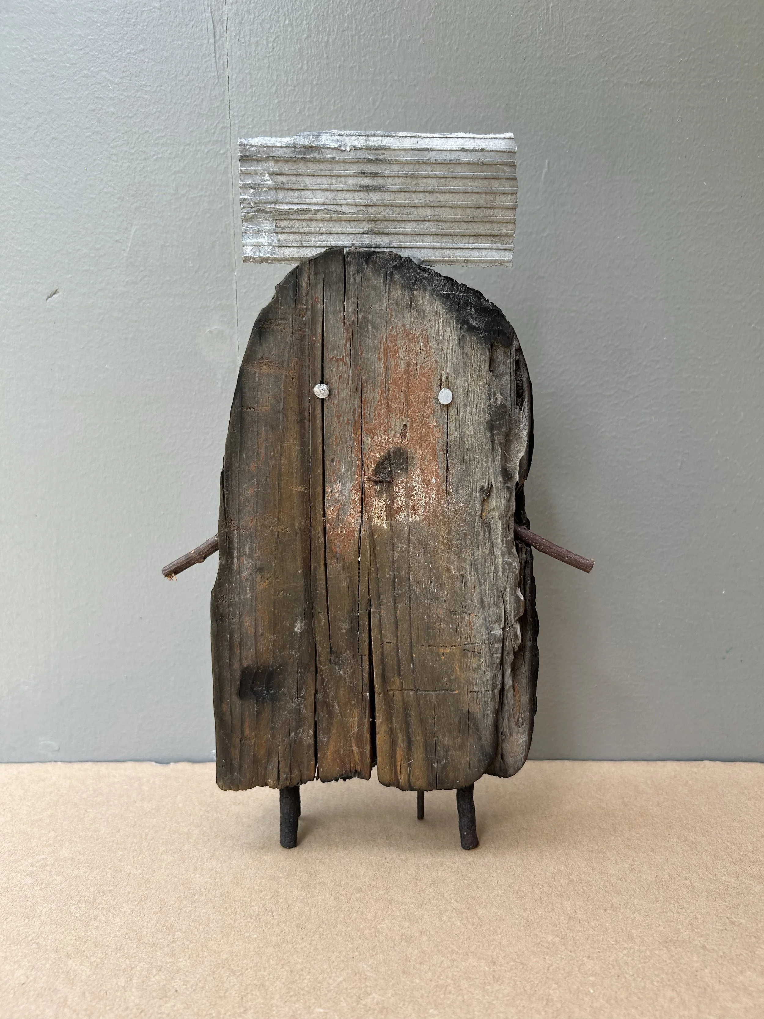 Studio #43, 2017, wood and metal, 11 x 1.5 x 7”