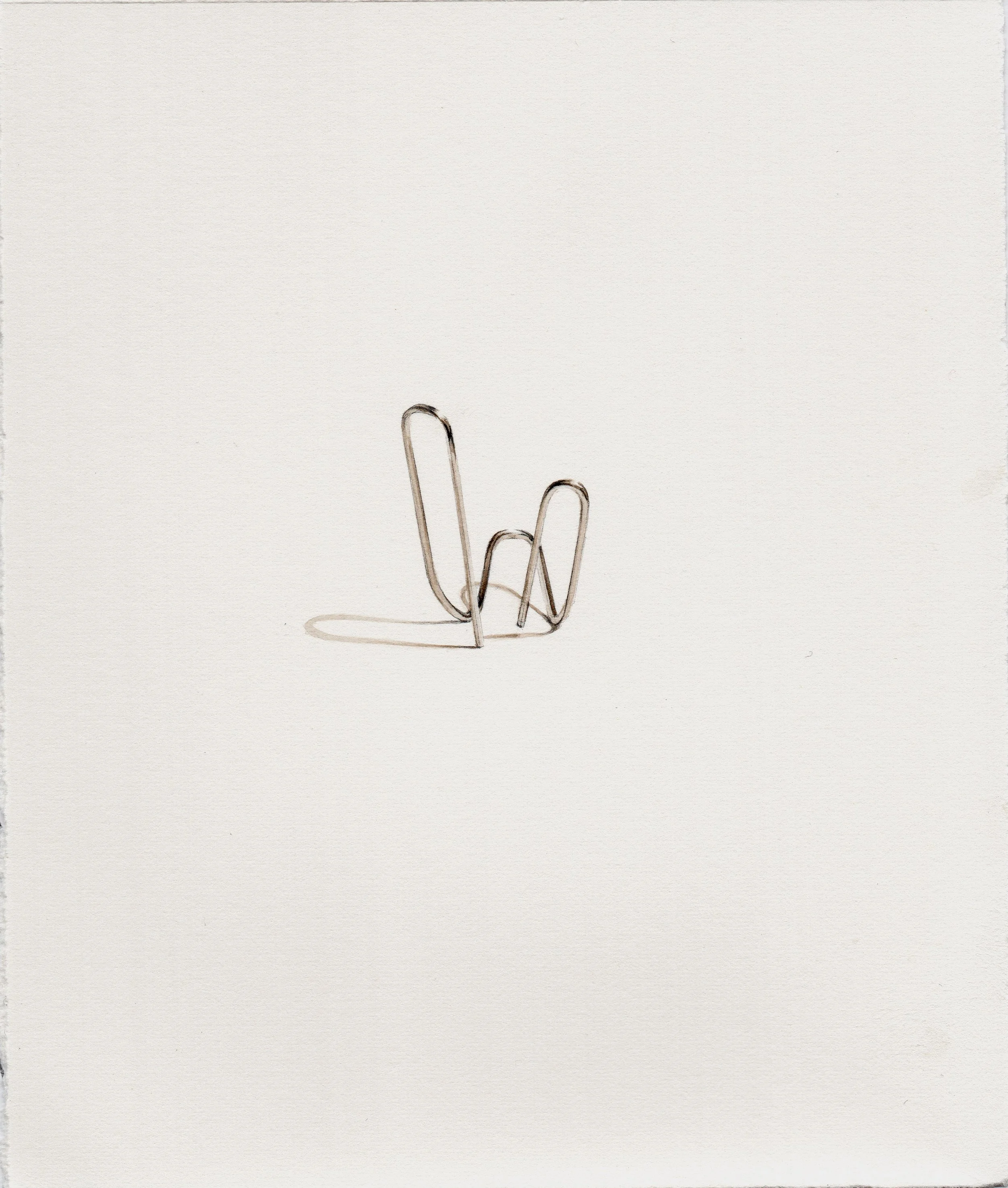 Untitled, sepia watercolor on paper,9-3/4 × 11 inches, 500