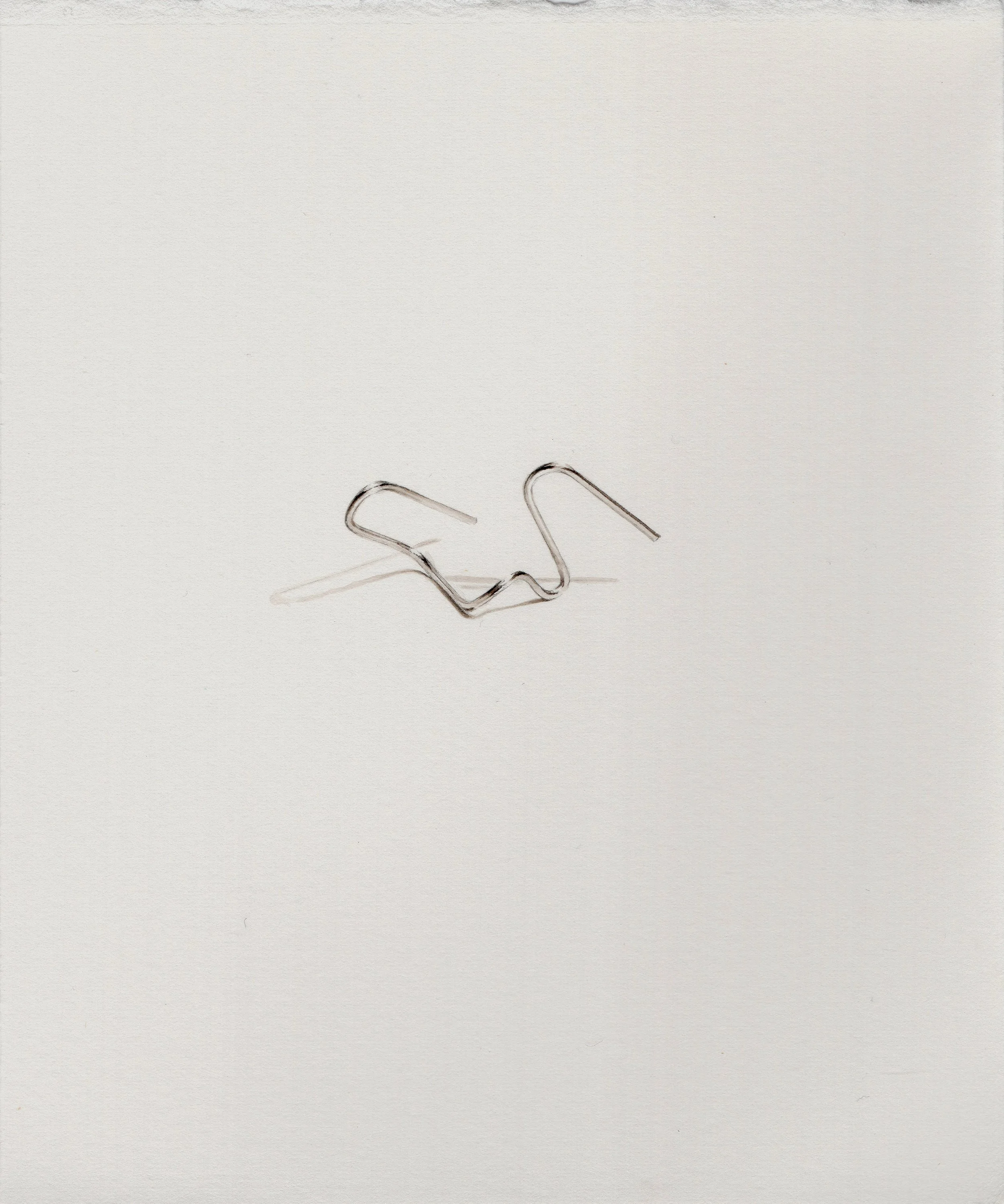 Untitled, sepia watercolor on paper,9-3/4 × 11 inches, 500