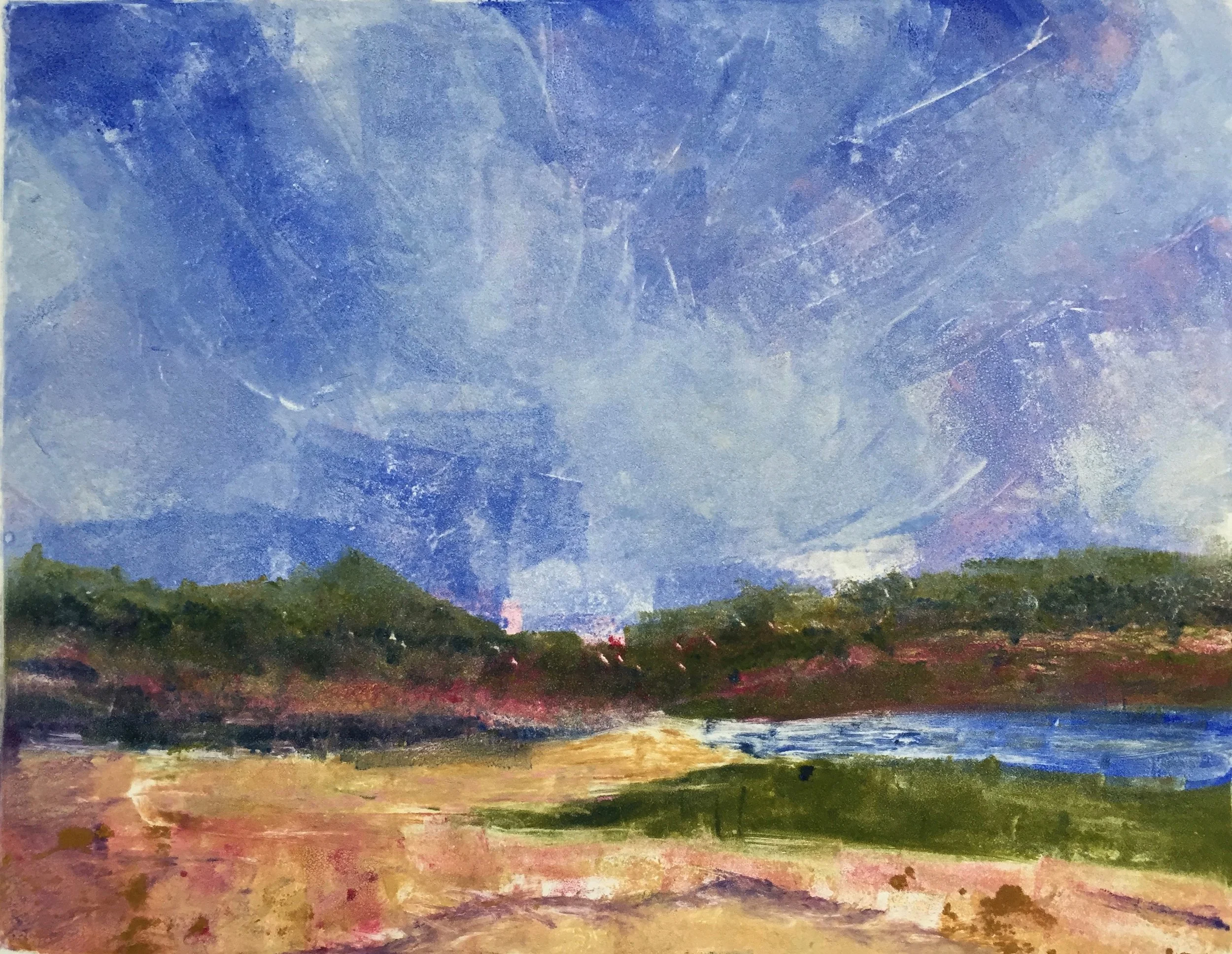 Cove View (8x10”) Monotype, $250