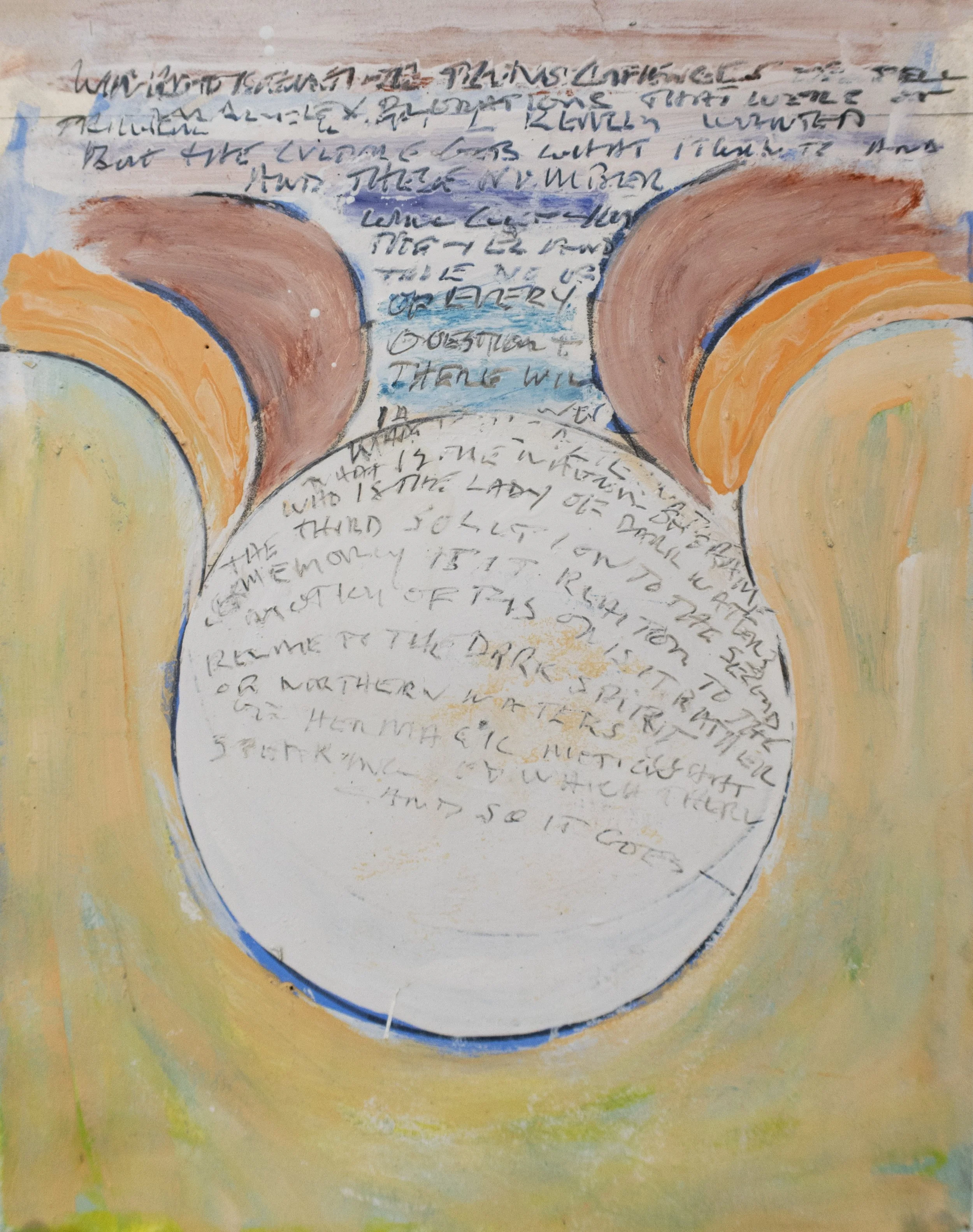 And So It Goes, 2026, graphite and colored pencil on paper, 13.5 x 10.5 inches