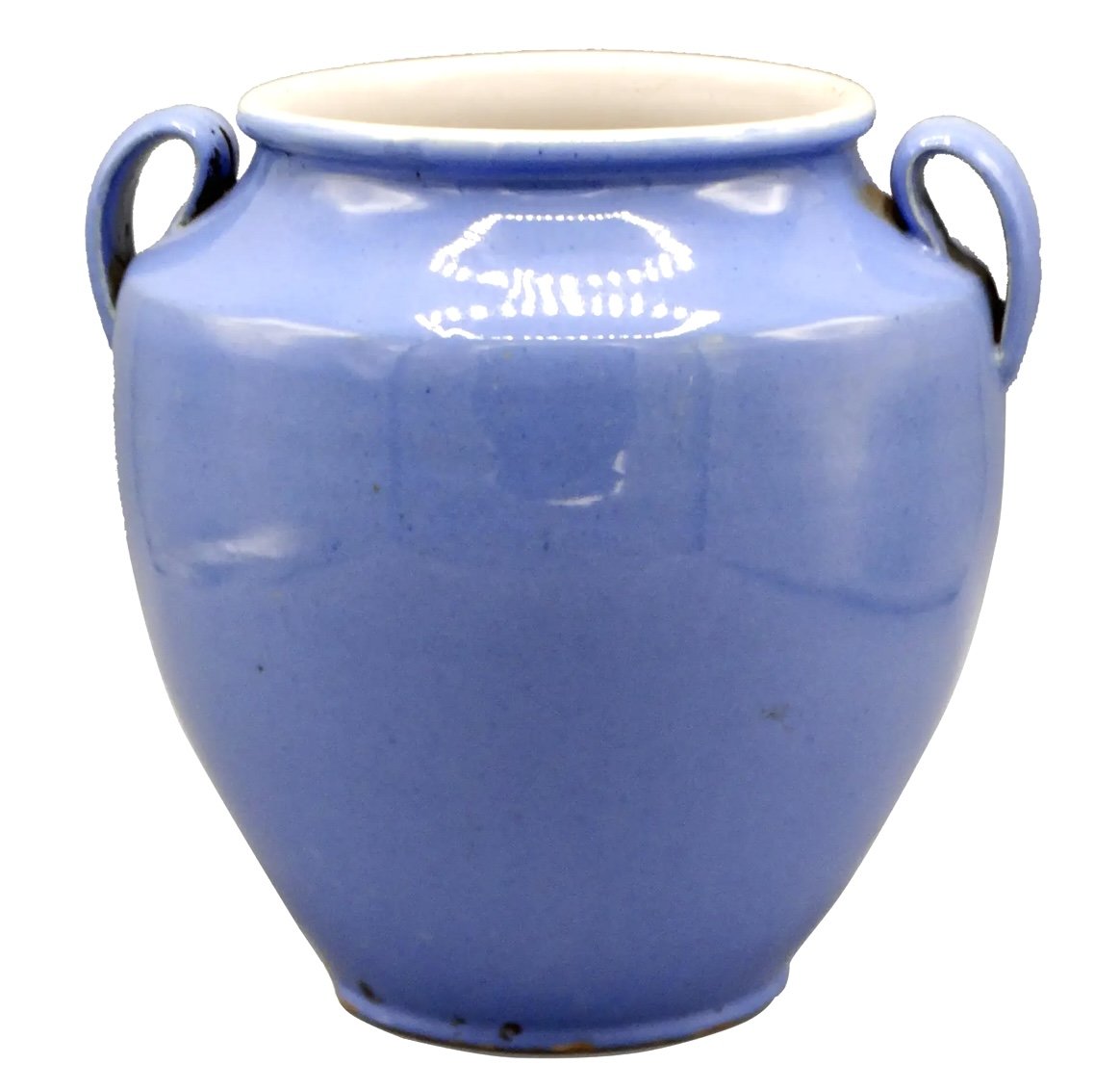 Antique French Blue Confit Pot