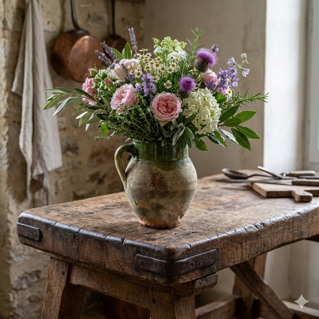 19th-Century French Confit Pot Jar Green Glaze
