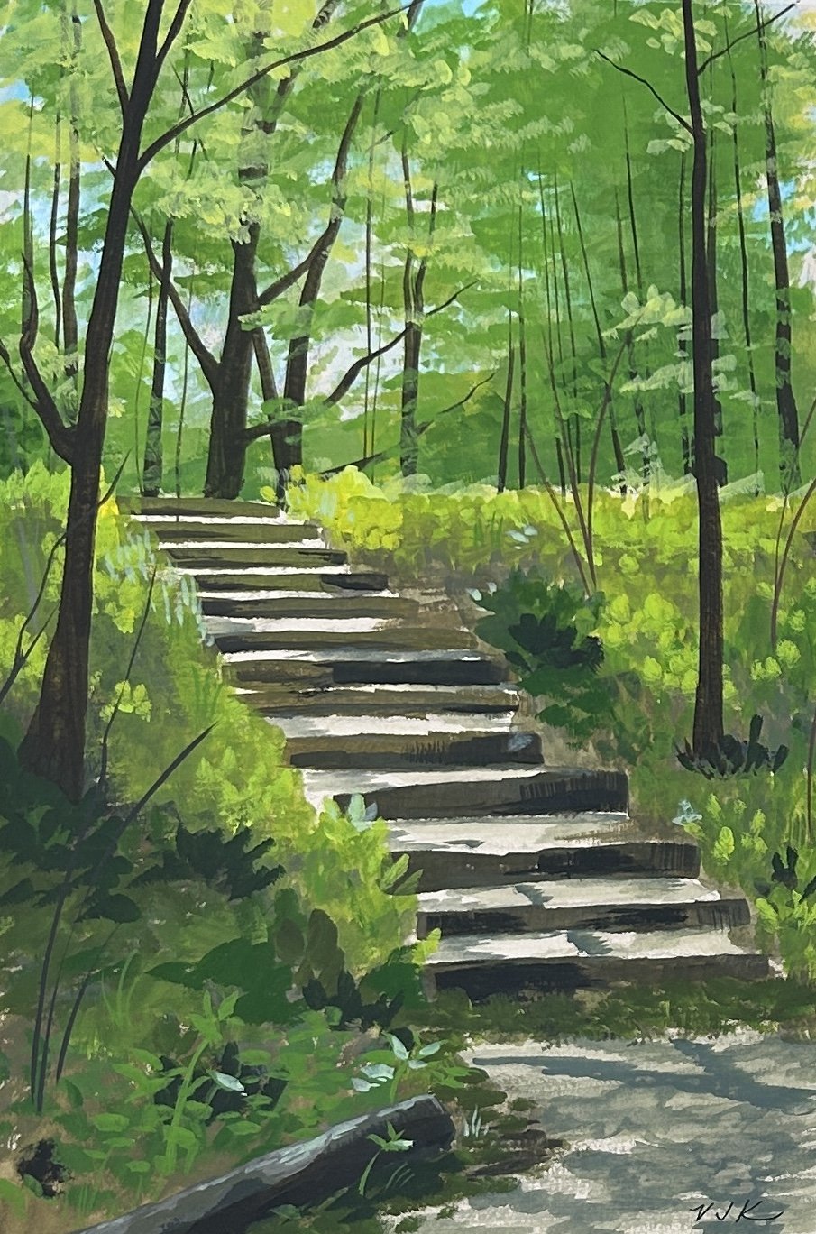 Steps Giclee Print 8x10"