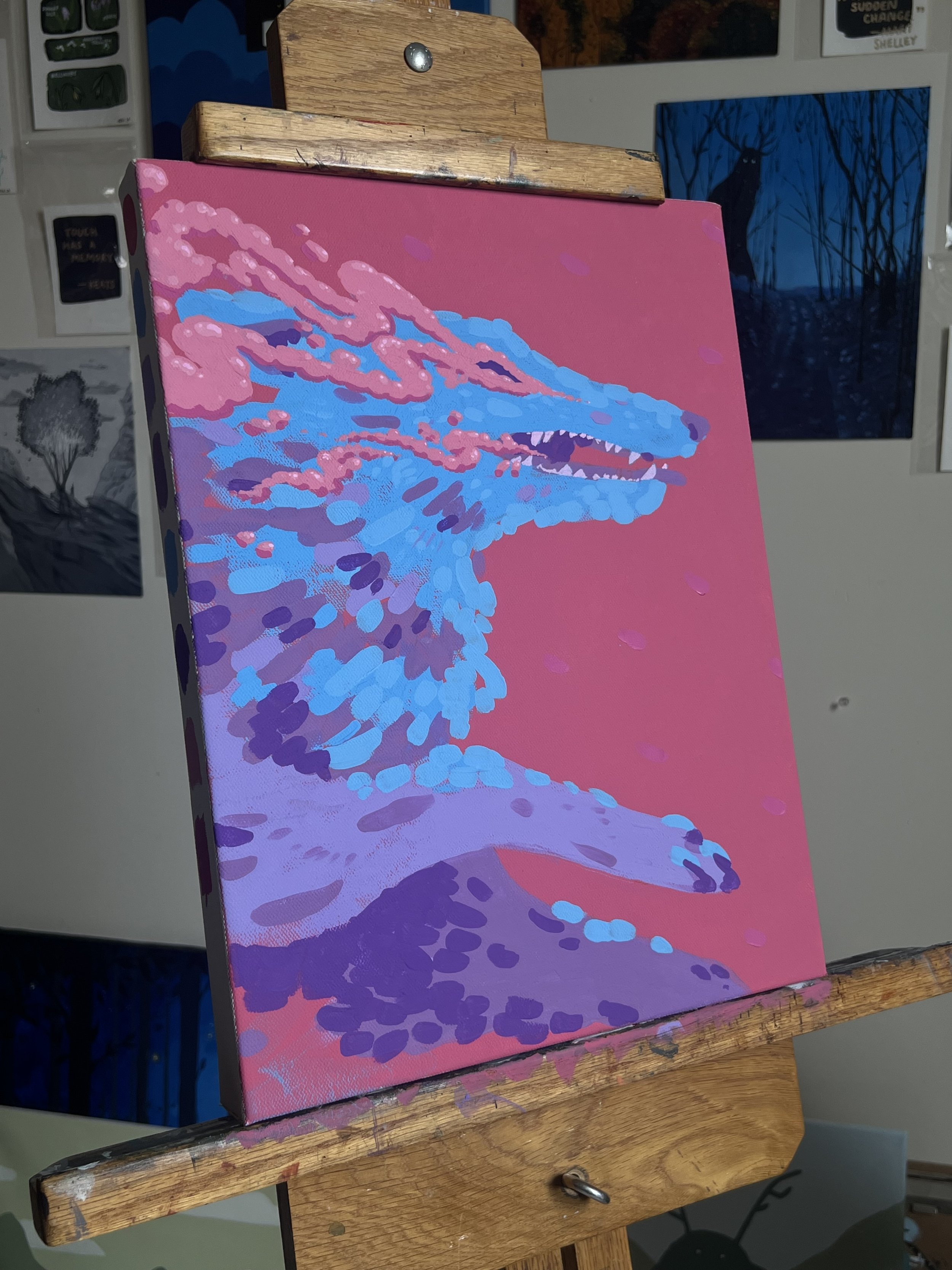 Snaggleteeth, Acrylagouache, 2024.