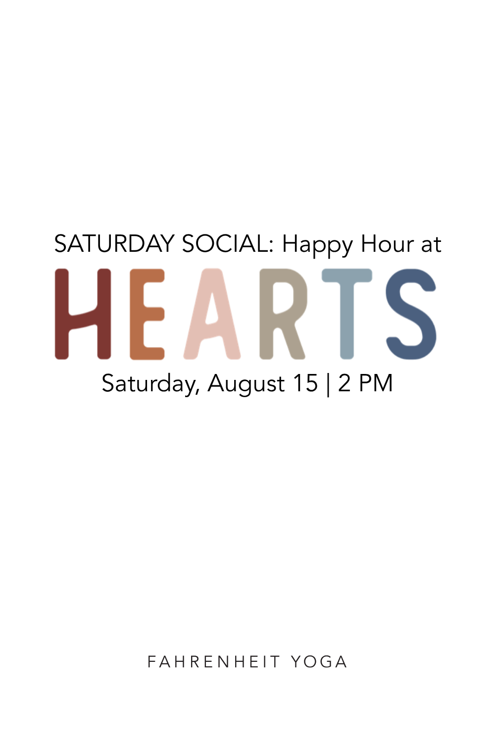 Saturday Social: Happy Hour at Hearts on 12th