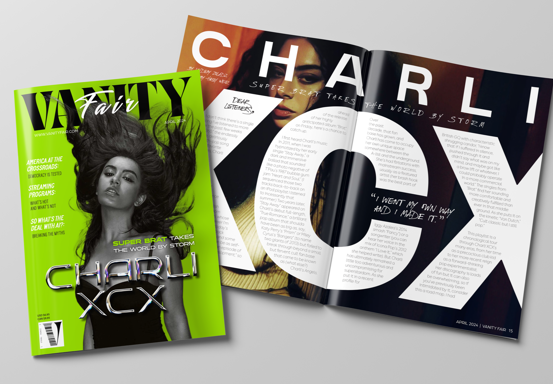Vanity Fair - Magazine Cover + Spread