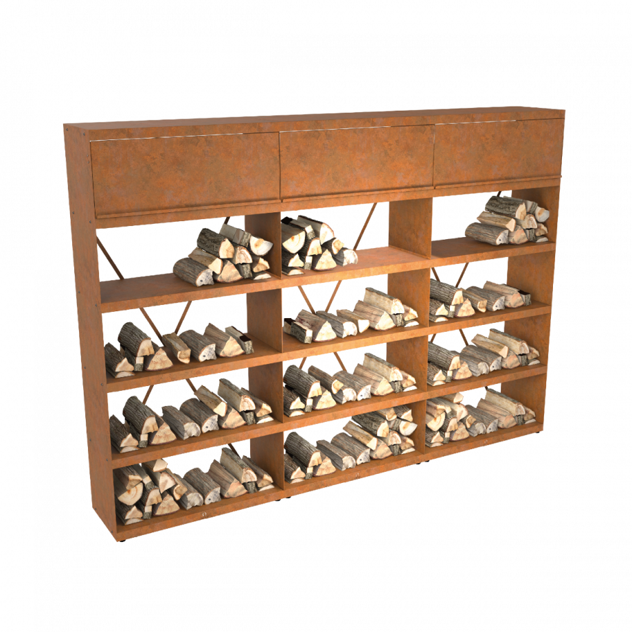 Ofyr Wood Storage Corten 300
