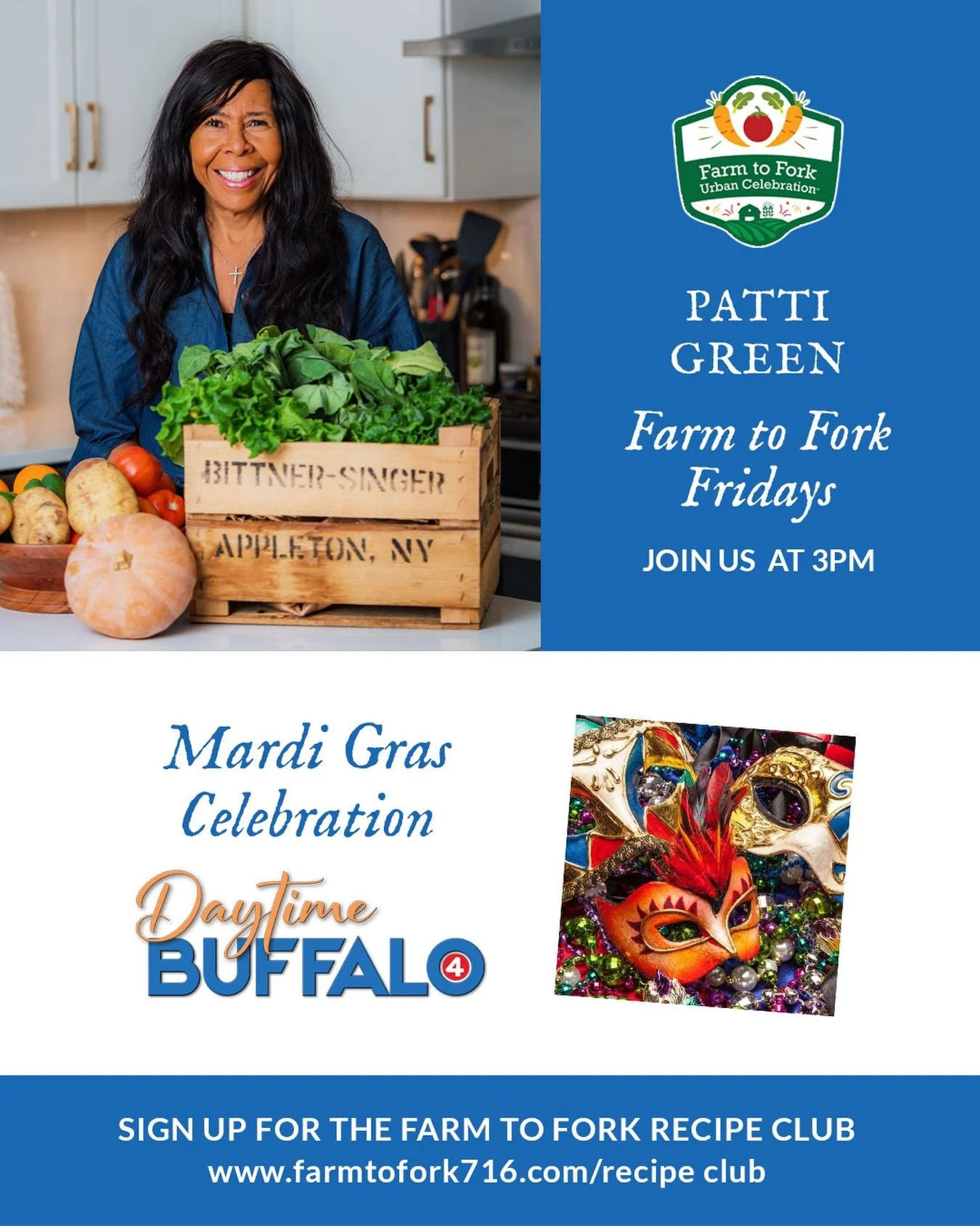 Our Farm to Fork Fridays show segment tomorrow dives into a vibrant Mardi Gras celebration, complete with festive traditions and bold, soulful recipes straight from the heart of the season. From classic flavors to celebratory dishes made for sharing,