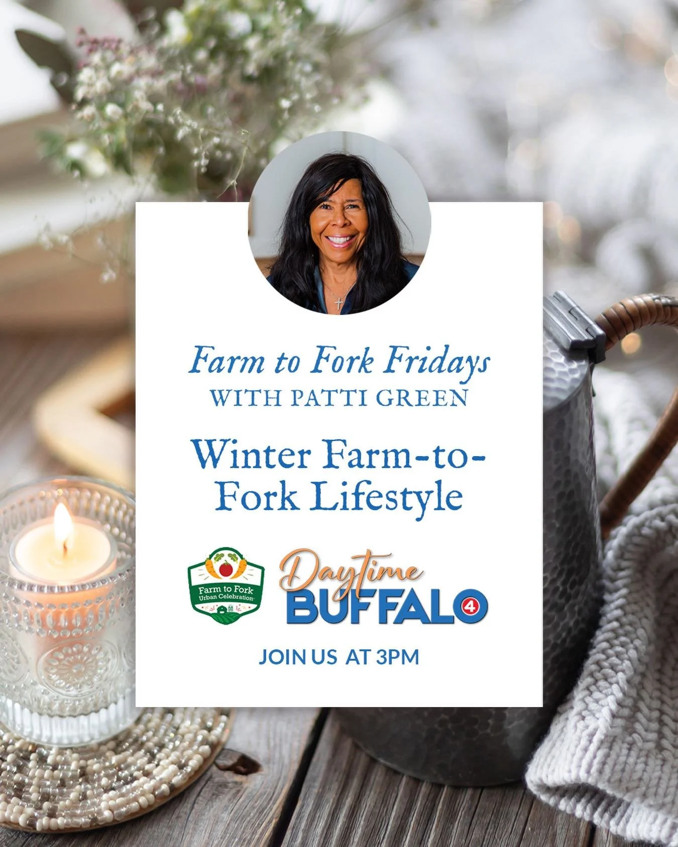 Today during our Farm to Fork Fridays segment, Chelsea and I are sharing how easy it is to commit to farm-to-fork in the winter months with simple, cozy meals using local eggs, breads, dairy, meats and winter vegetables. Tune in at 3pm and join us in