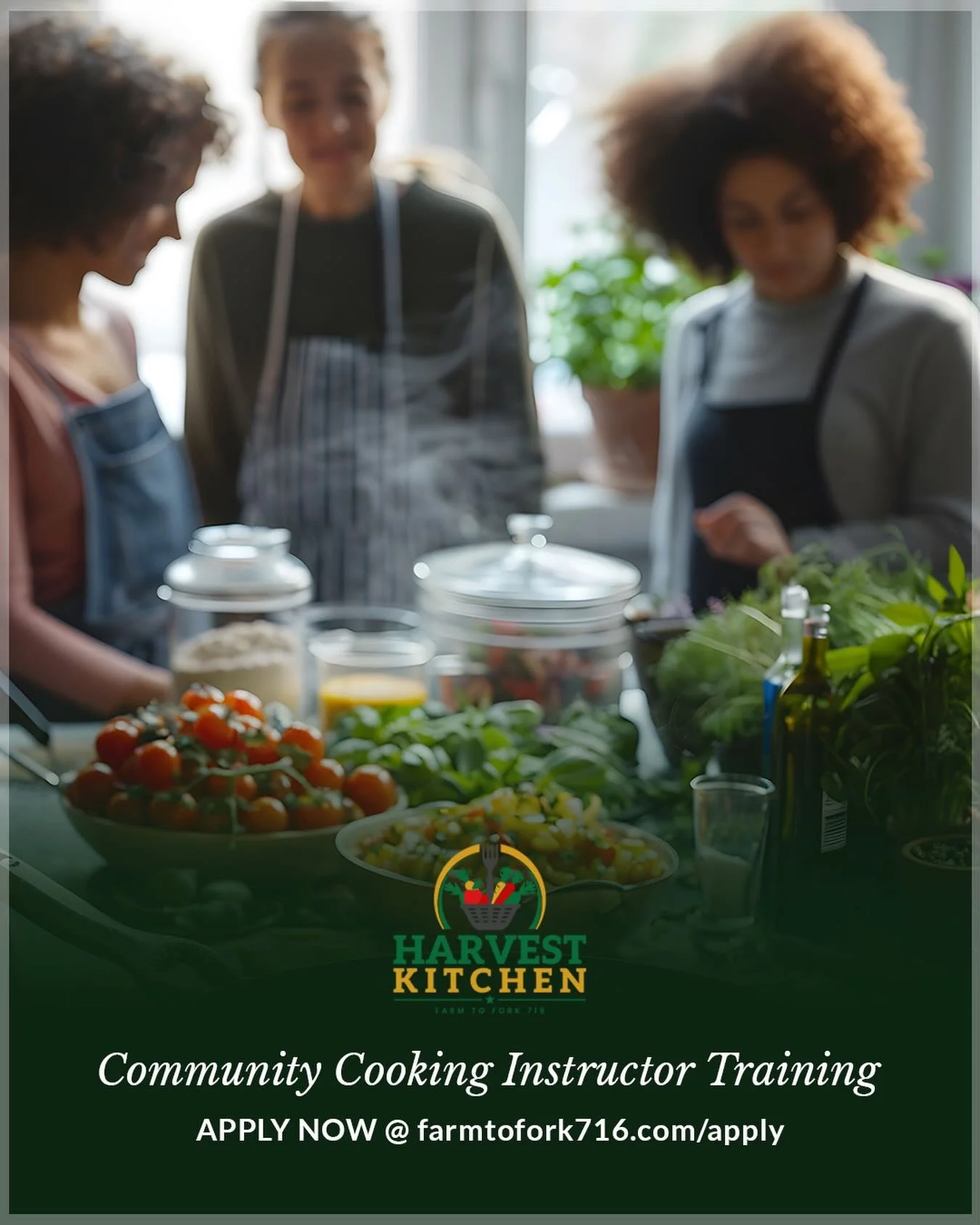 We&rsquo;re Growing the Harvest Kitchen Community
⠀⠀⠀⠀⠀⠀⠀⠀⠀
We&rsquo;re now enrolling for our Community Educator Training Program&mdash;designed to prepare individuals to teach cooking, nutrition, and life skills in communities across Western New Yor