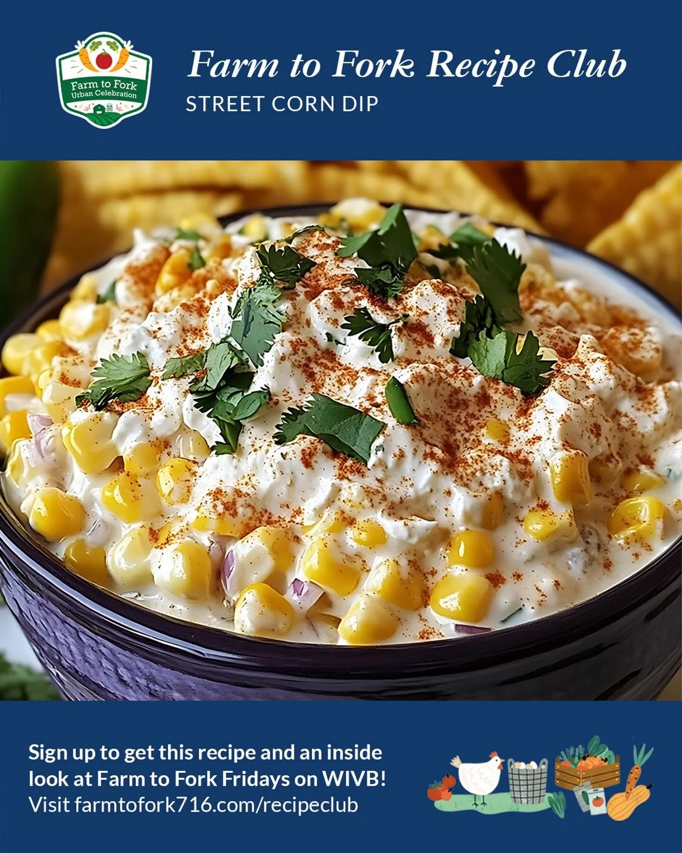 This week we are sharing all types of seasonal dips for entertaining! This Street Corn Dip is a creamy, flavor-packed dish inspired by Mexican street corn, blending sweet roasted corn with tangy lime, savory spices, and a touch of heat. Perfect for s