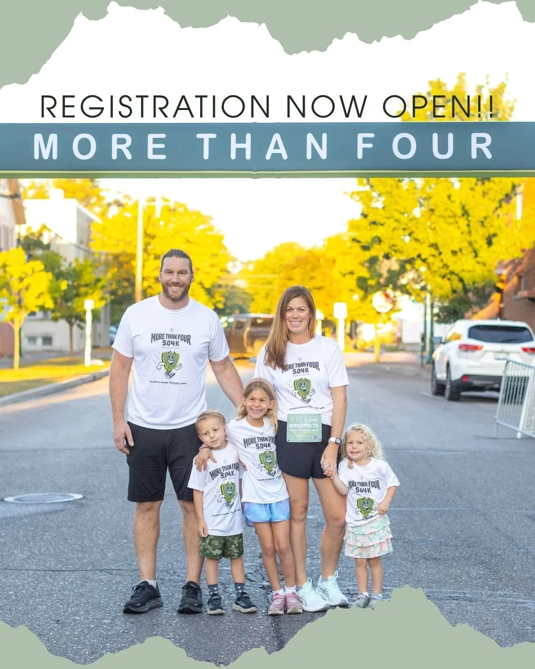 More than a distance. More than a race. 💛

Registration for the More Than Four 5.04K is now open, and we can&rsquo;t wait to see our community come together once again!

Sign up today and secure your spot by clicking the link in our bio. 🔗