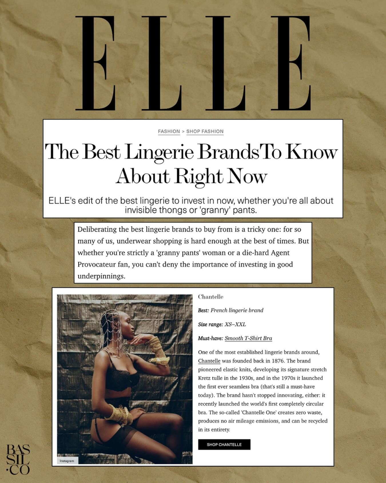 @elleusa X @chantelle_paris 🙌
