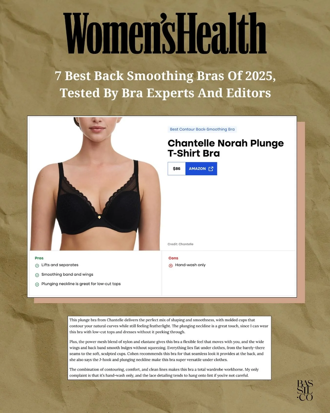 @chantelle_paris Norah Plunge x @womenshealthmag