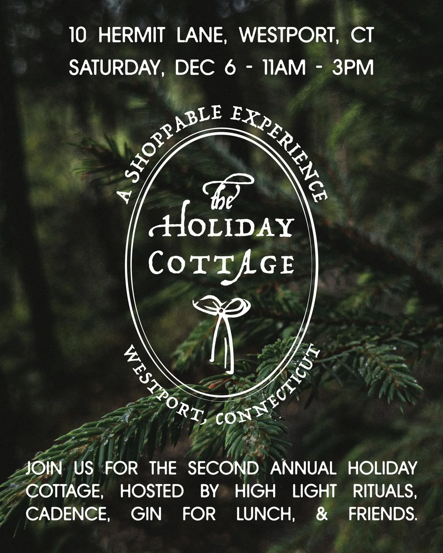 Connecticut friends! We&rsquo;d love to see you this Saturday 🎁
@highlightrituals is hosting a festive holiday shopping experience alongside some amazing brands like @ginforlunch @keepyourcadence and more! ✨ DM to RSVP ✨