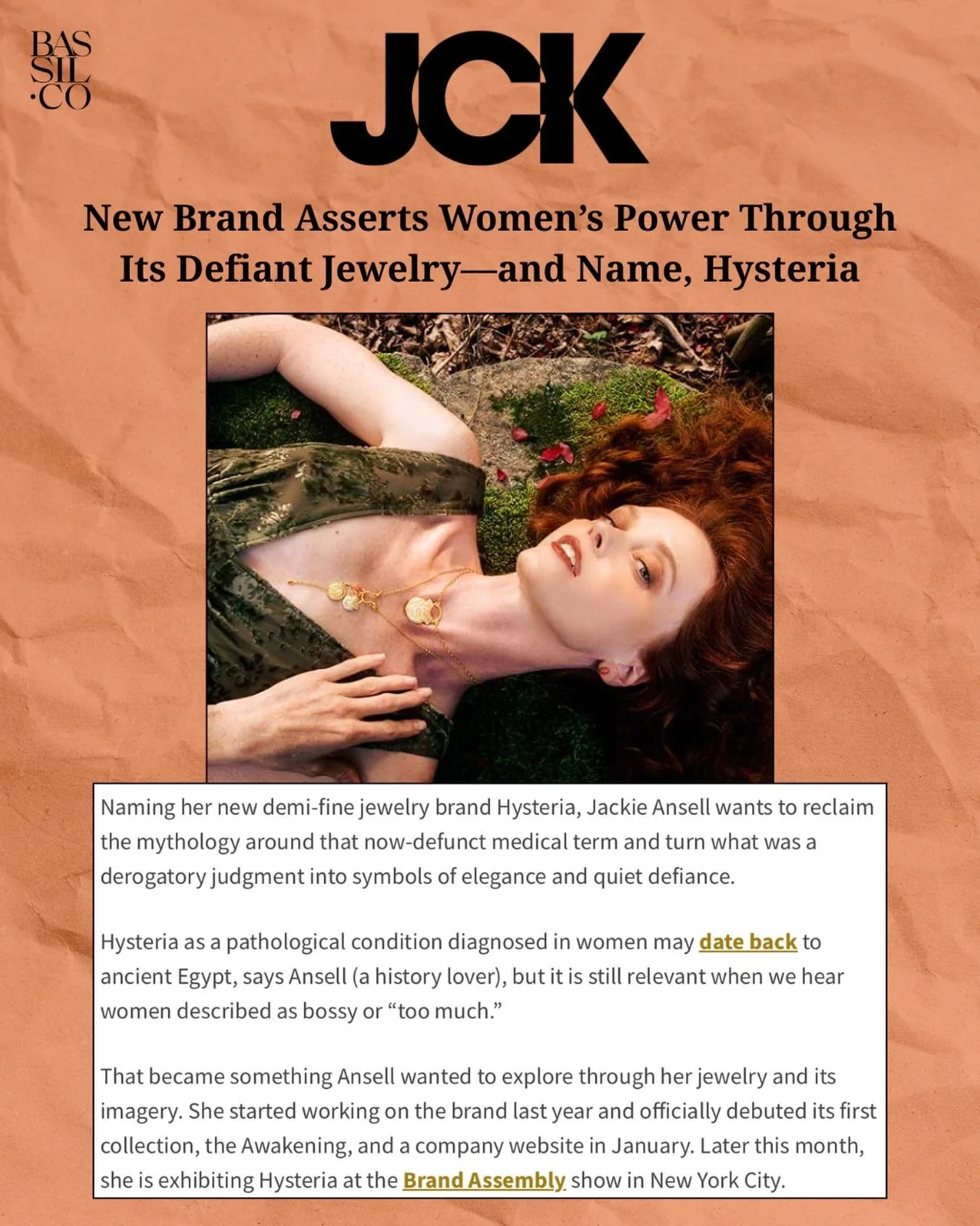 @hysteriajewelry X @jckmagazine 🫶 thank you @karendybisjck for this beautiful piece!