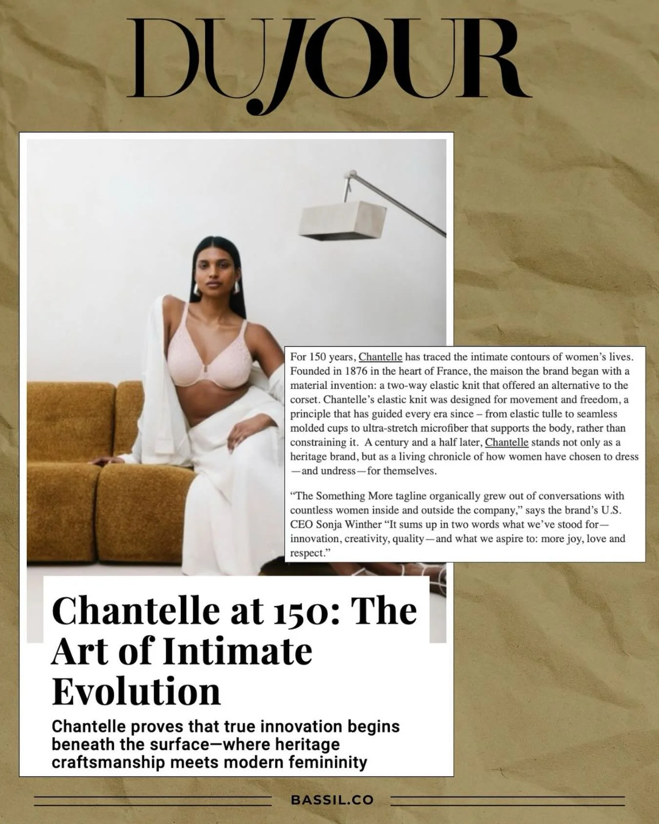 @dujourmedia x @chantelle_paris 150 YEARS 🫶 thank you @natashawolff !