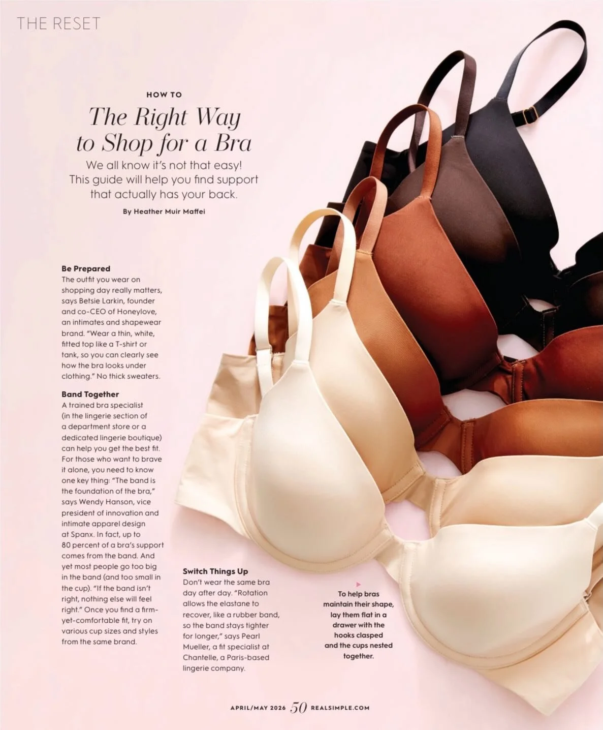 @chantelle_paris featured in the April issue of @real_simple 👏 thank you @hmuir !! 🫶
